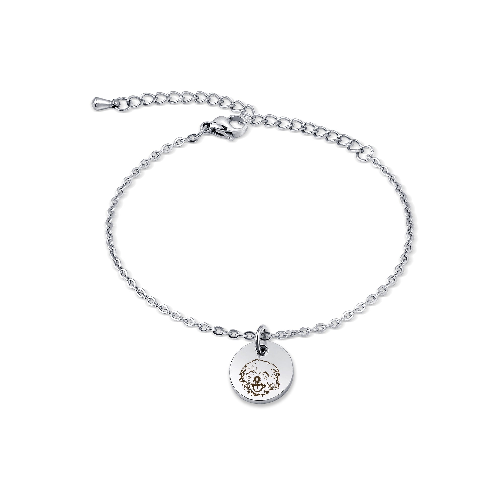 Pet Portrait Mini Charm Bracelet