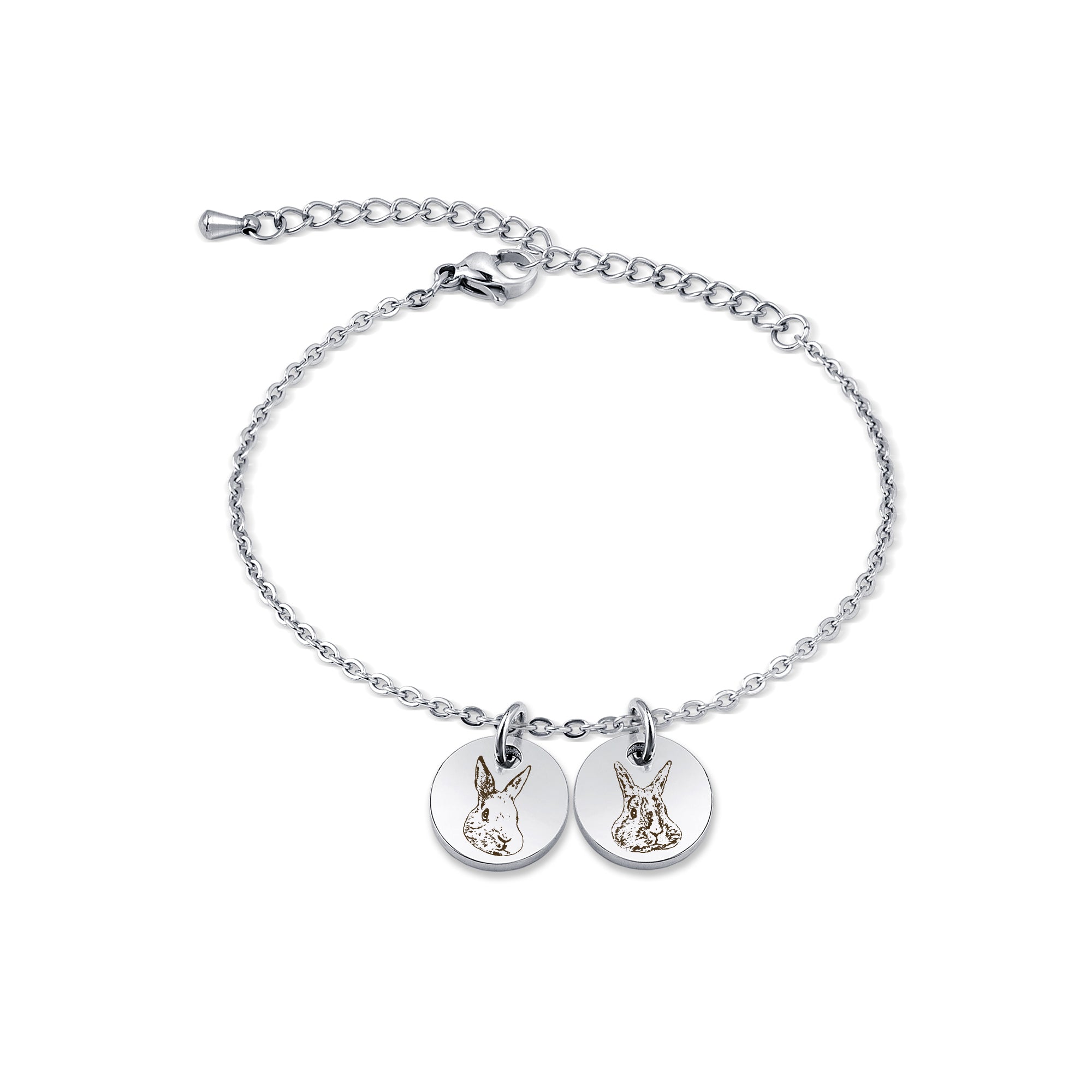 Pet Portrait Mini Charm Bracelet