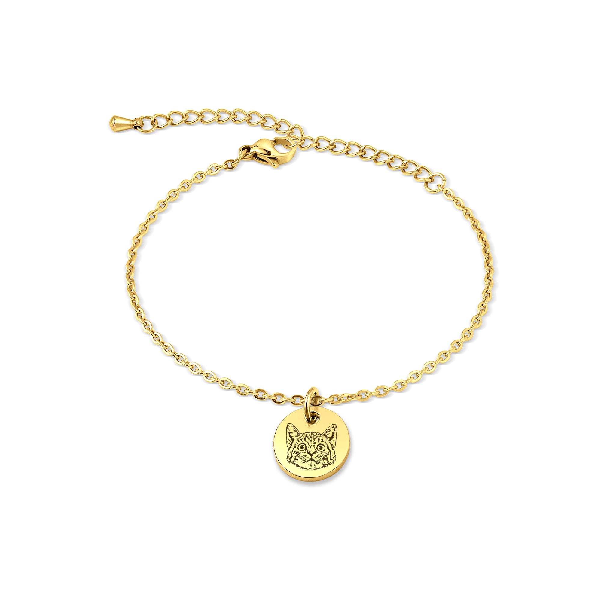 Pet Portrait Mini Charm Bracelet