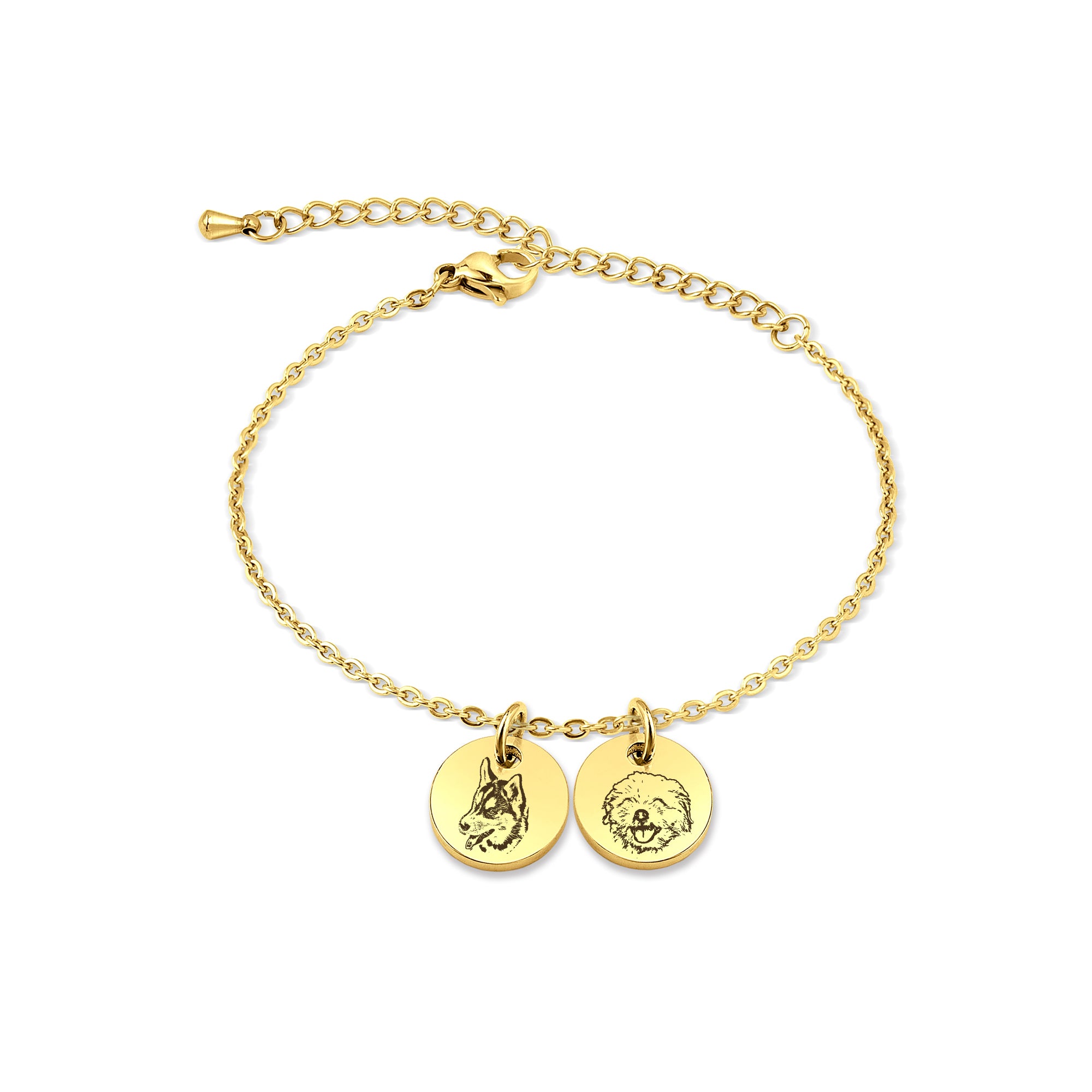 Pet Portrait Mini Charm Bracelet