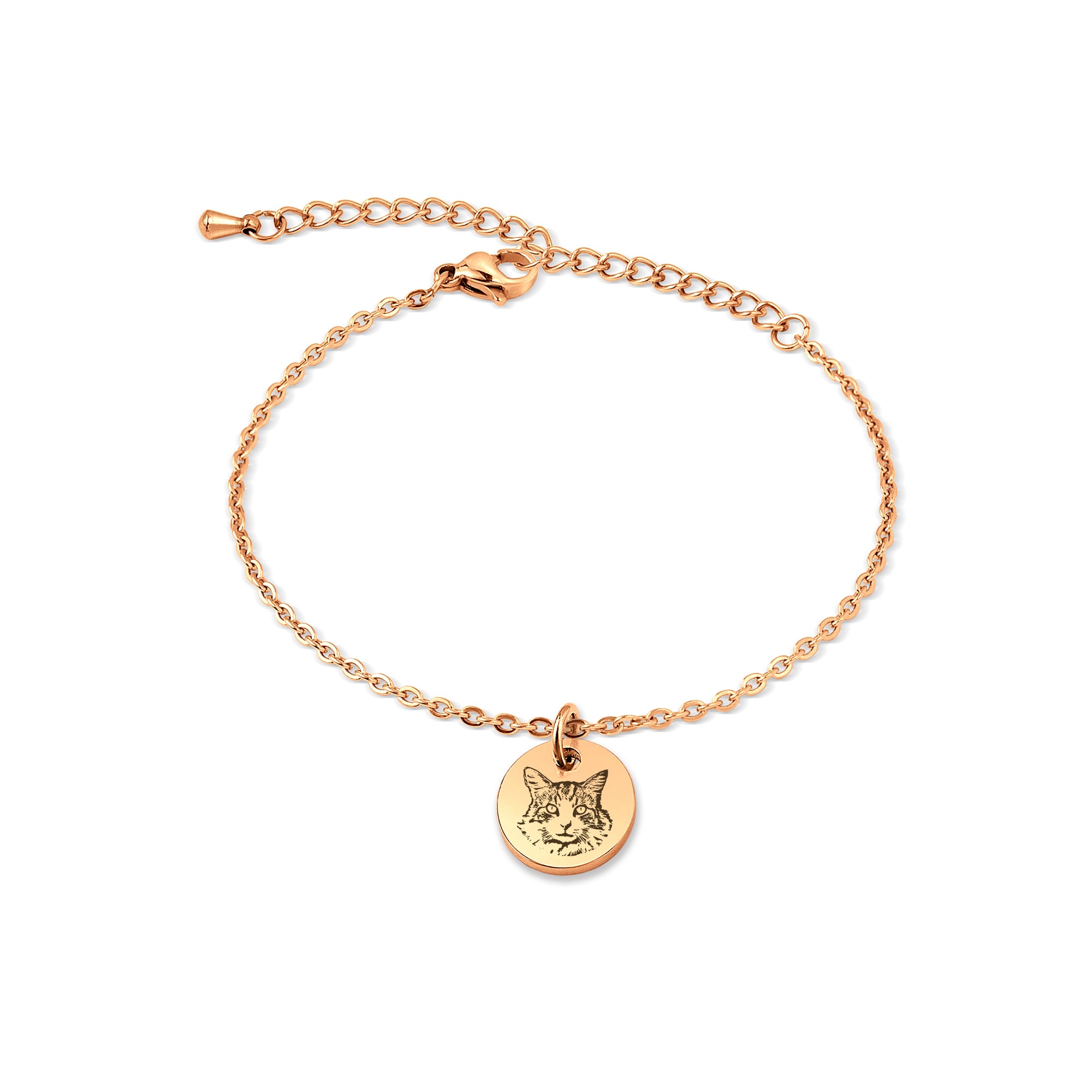 Pet Portrait Mini Charm Bracelet