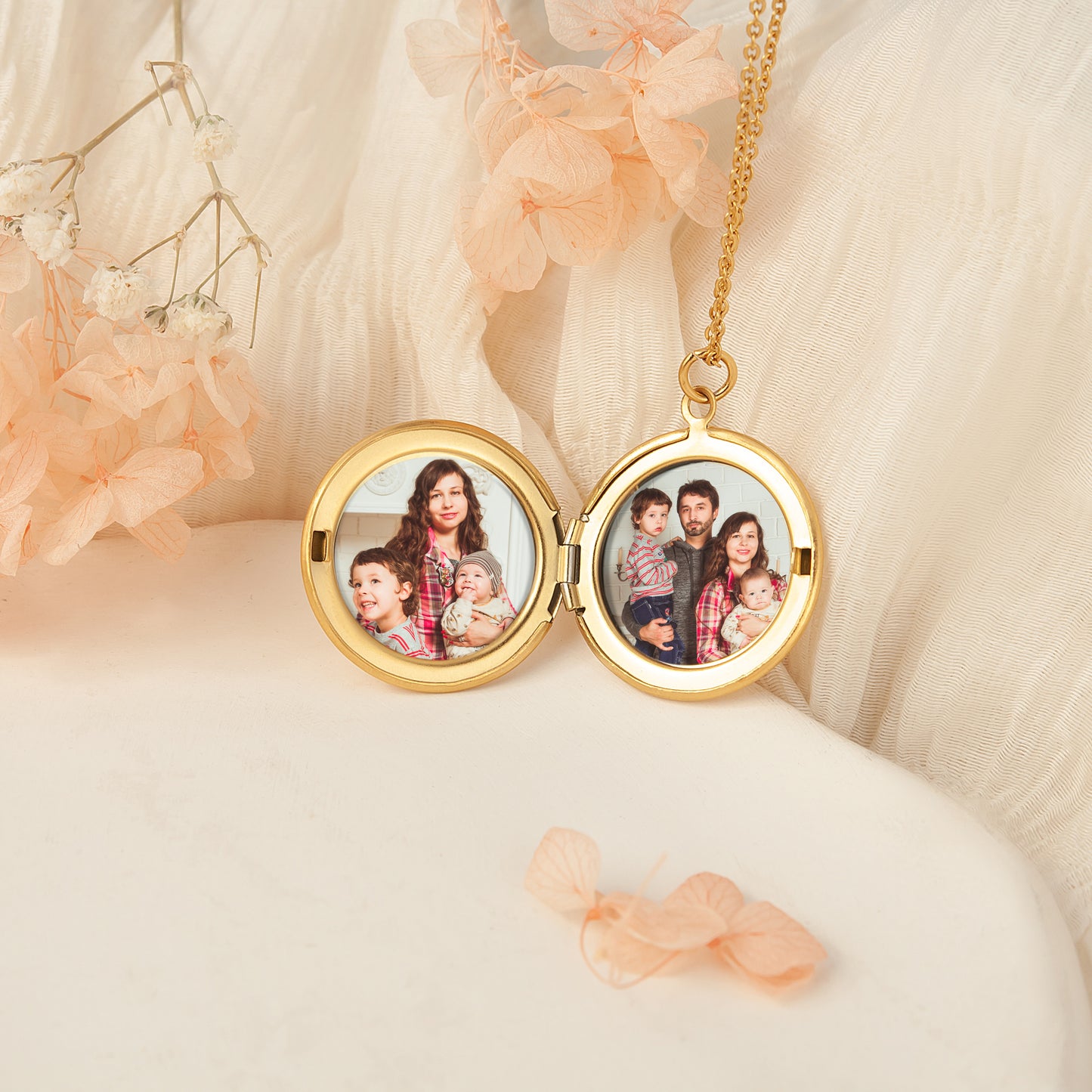 Build Your Own Bouquet Photo Locket Necklace