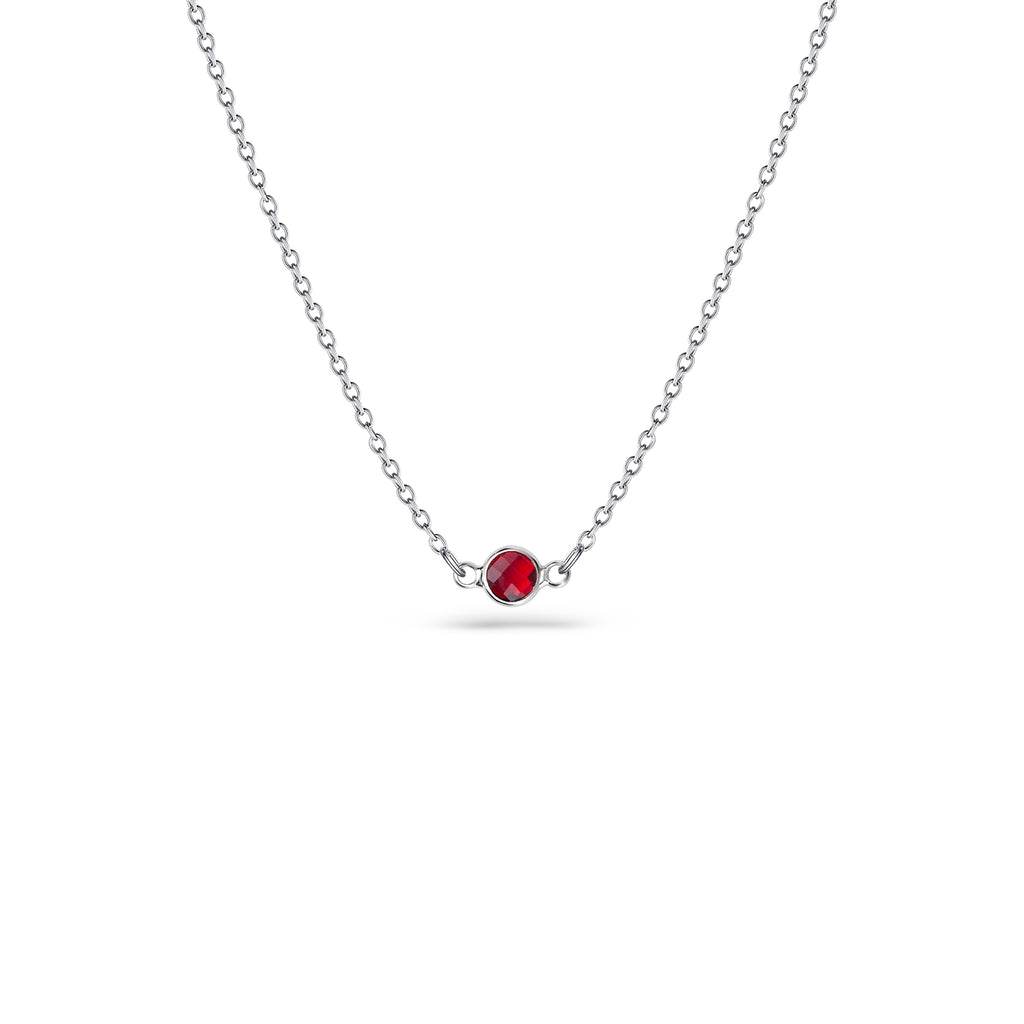 Birthstone Connector Charm Necklace