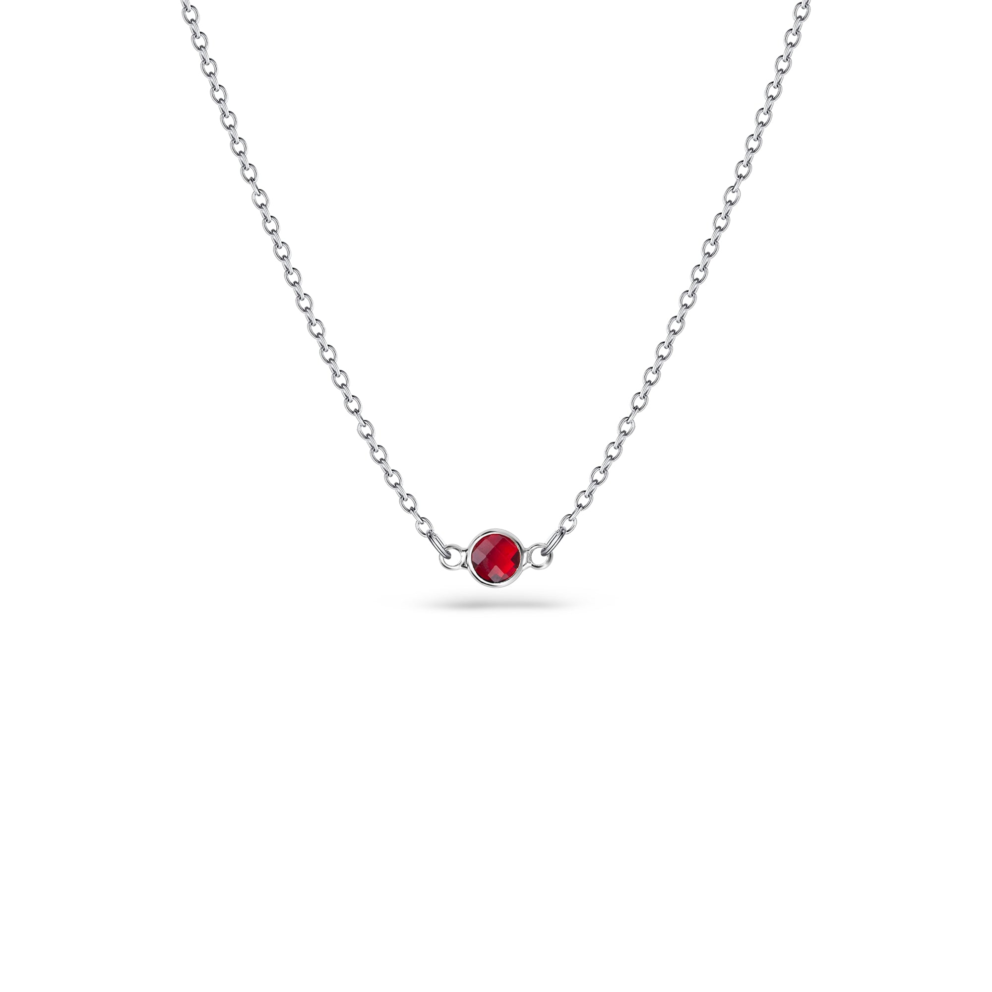 Birthstone Connector Charm Necklace