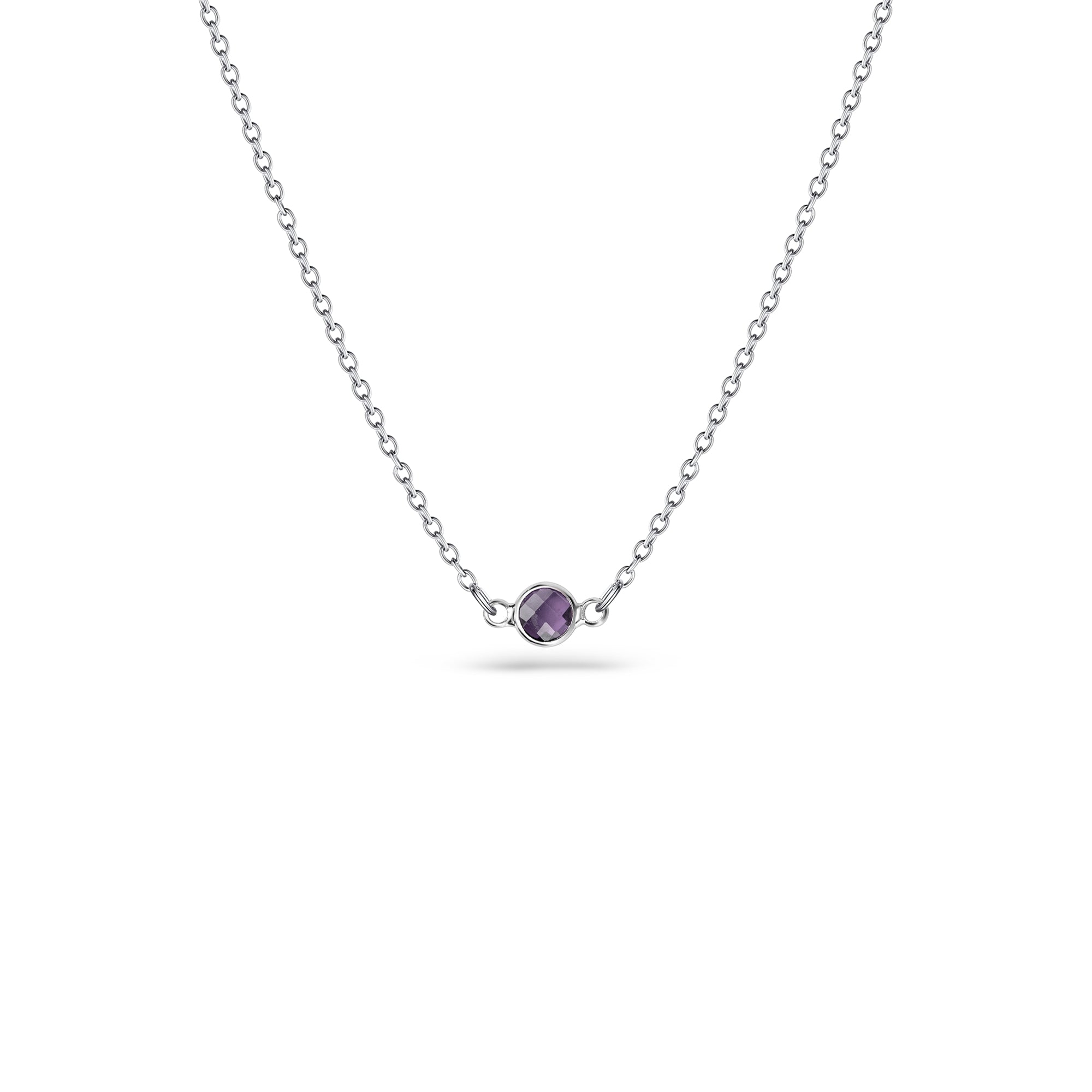 Birthstone Connector Charm Necklace