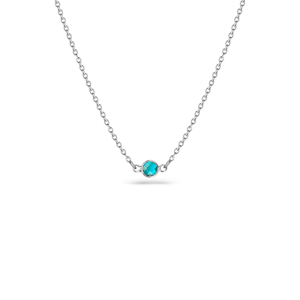 Birthstone Connector Charm Necklace