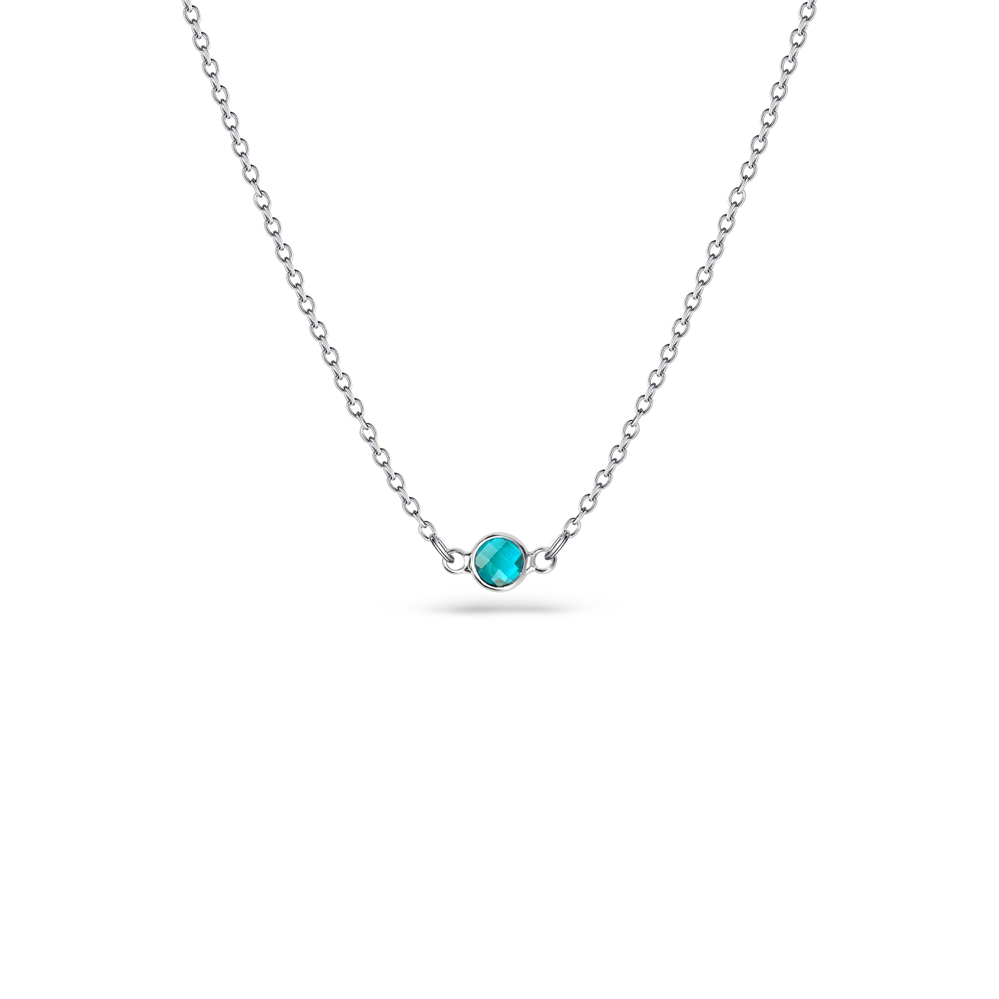 Birthstone Connector Charm Necklace