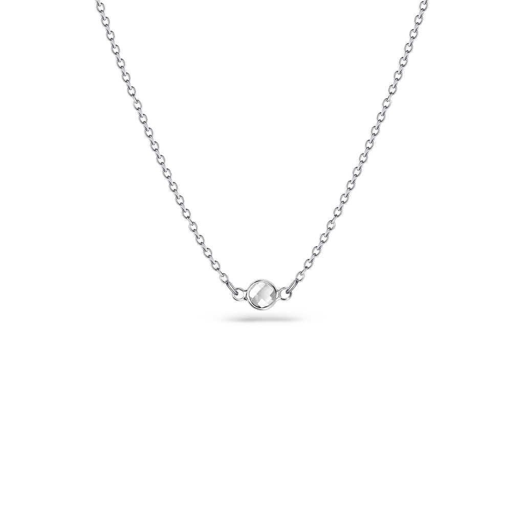 Birthstone Connector Charm Necklace