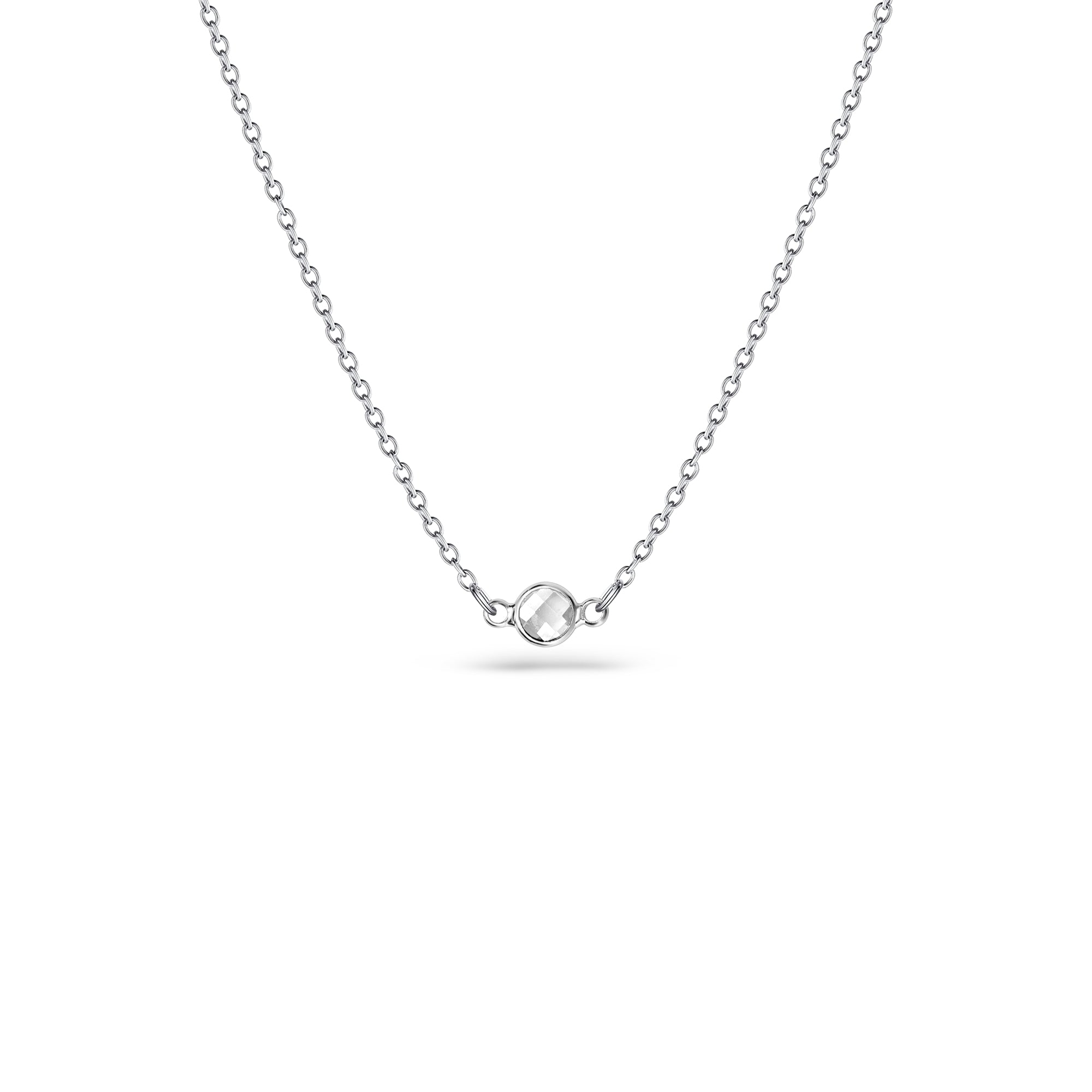 Birthstone Connector Charm Necklace