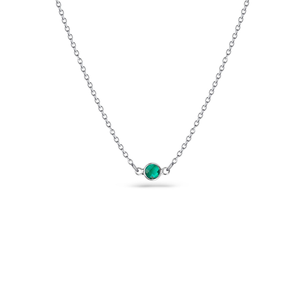 Birthstone Connector Charm Necklace