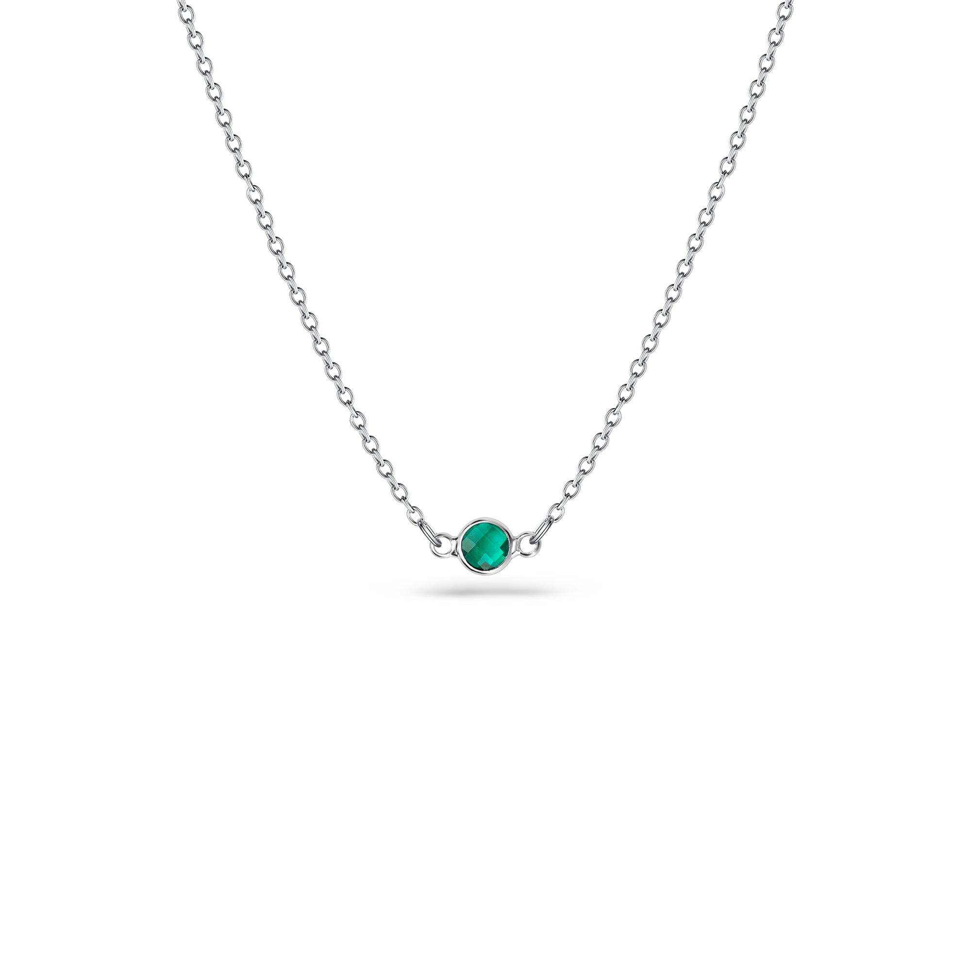 Birthstone Connector Charm Necklace