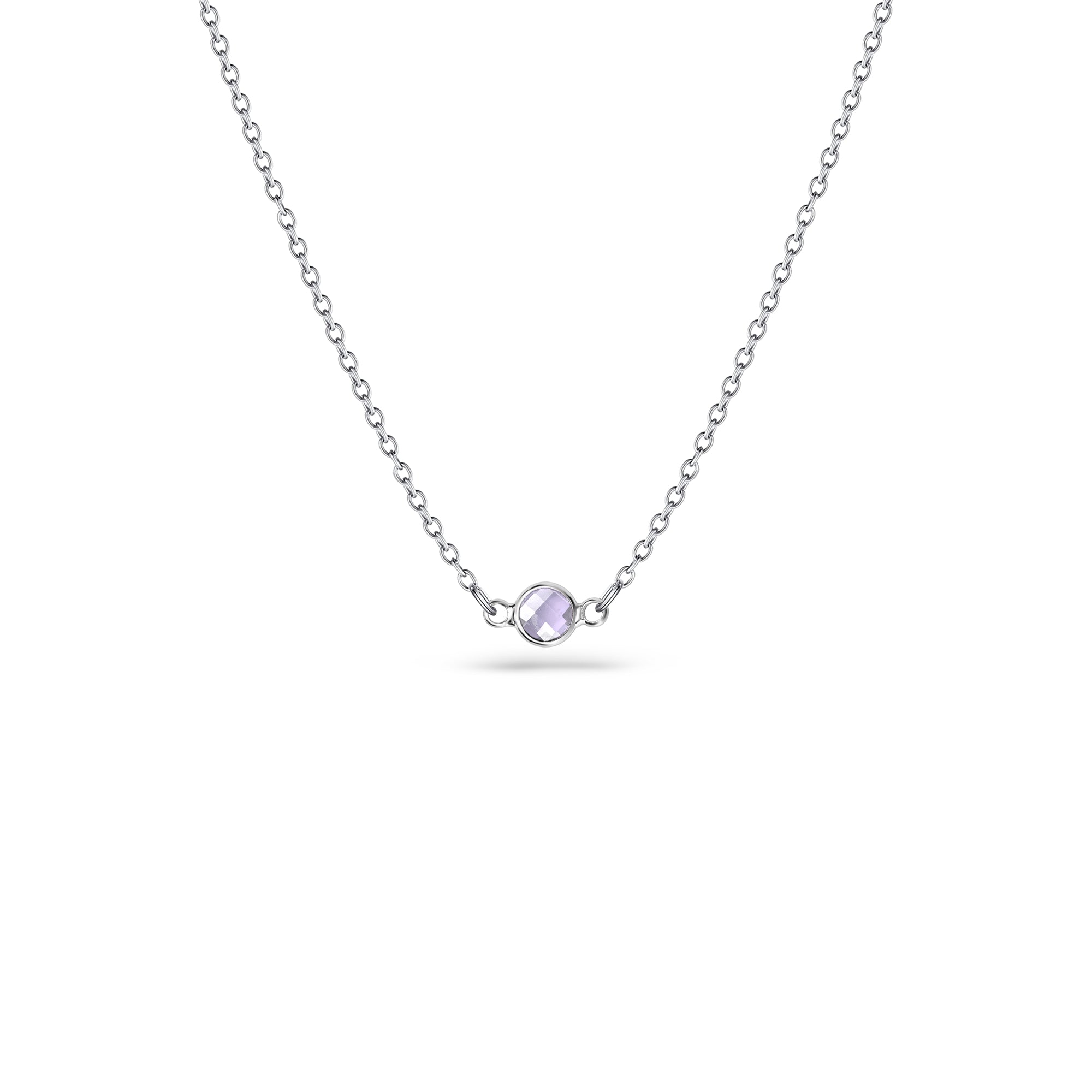 Birthstone Connector Charm Necklace