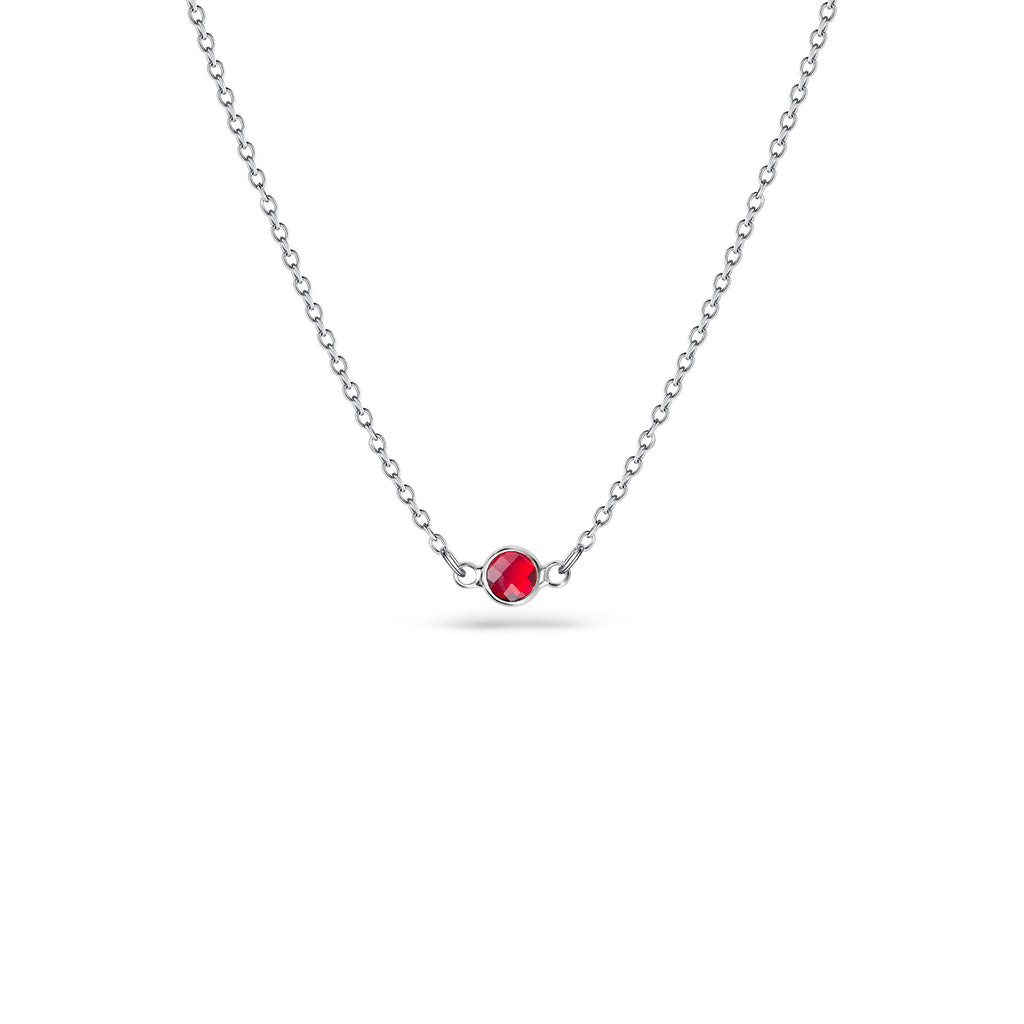 Birthstone Connector Charm Necklace