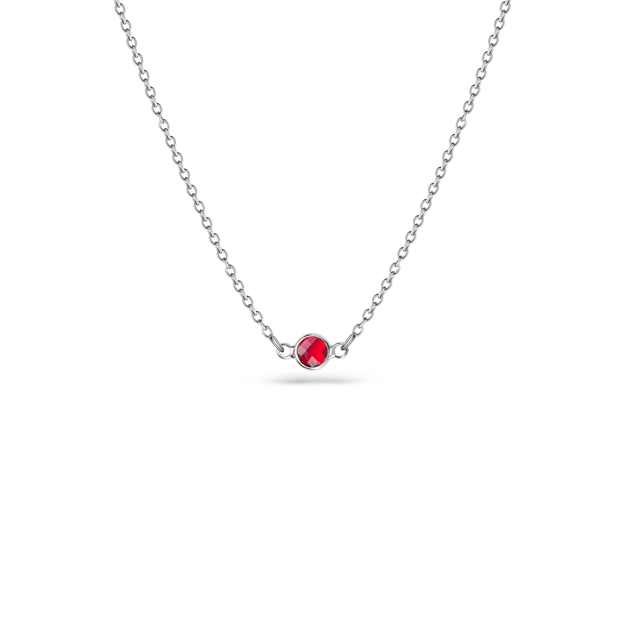 Birthstone Connector Charm Necklace