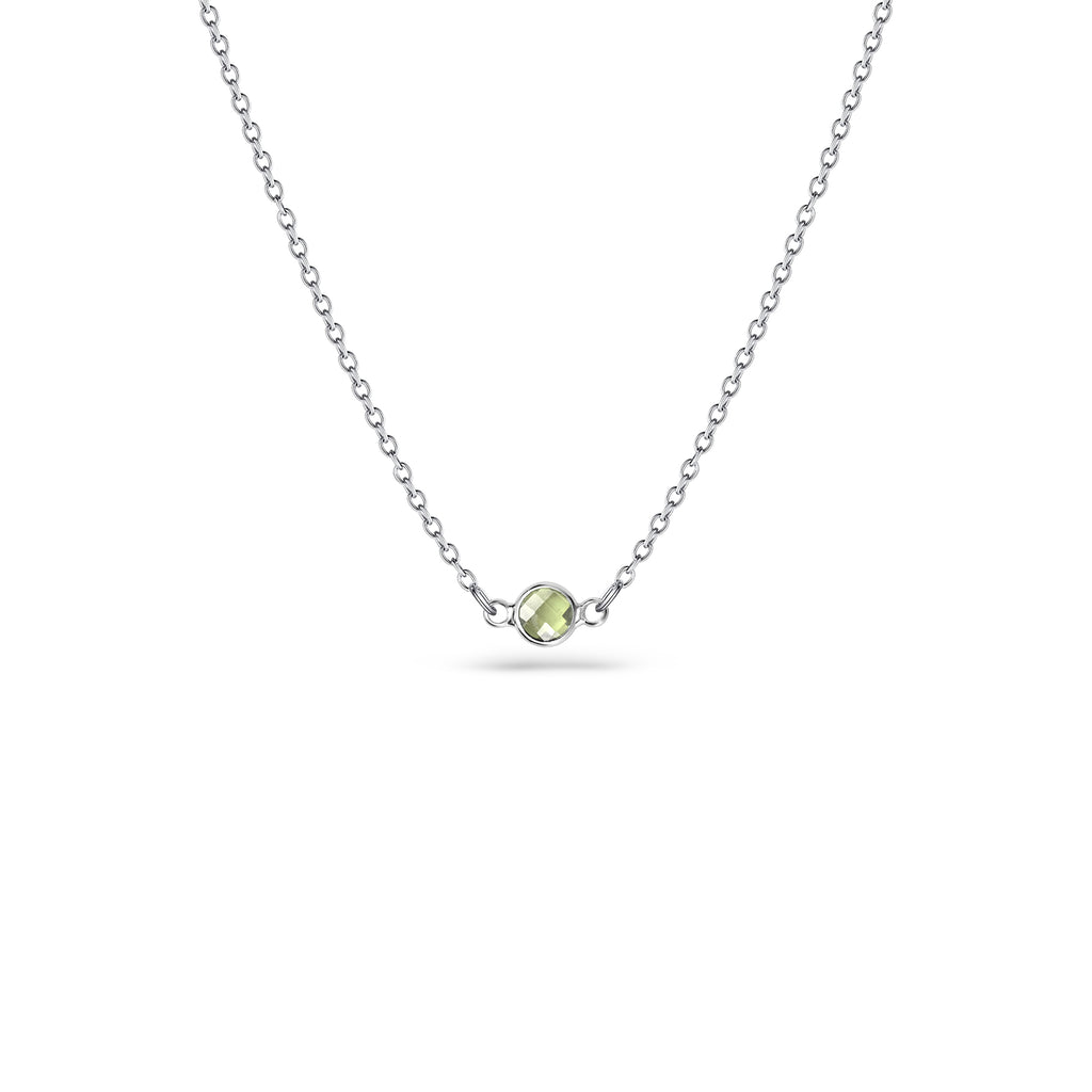 Birthstone Connector Charm Necklace