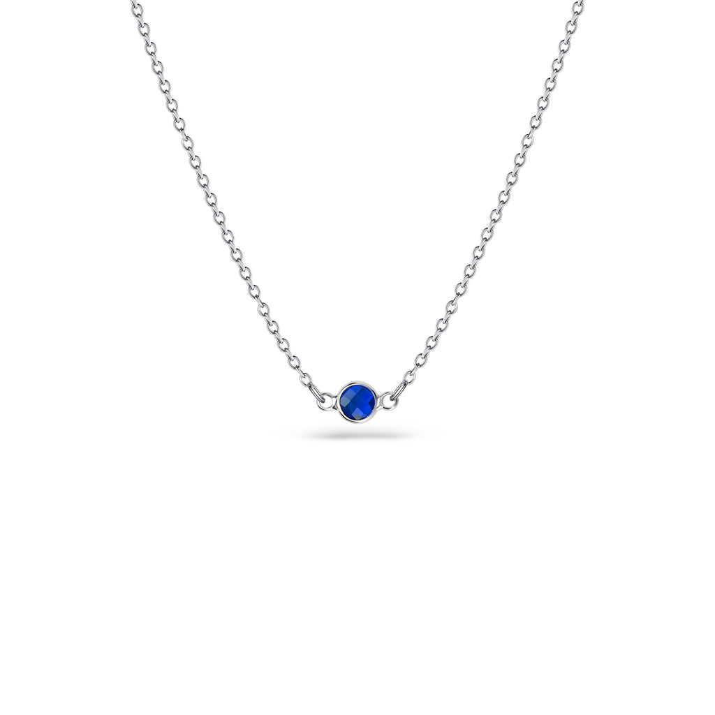 Birthstone Connector Charm Necklace