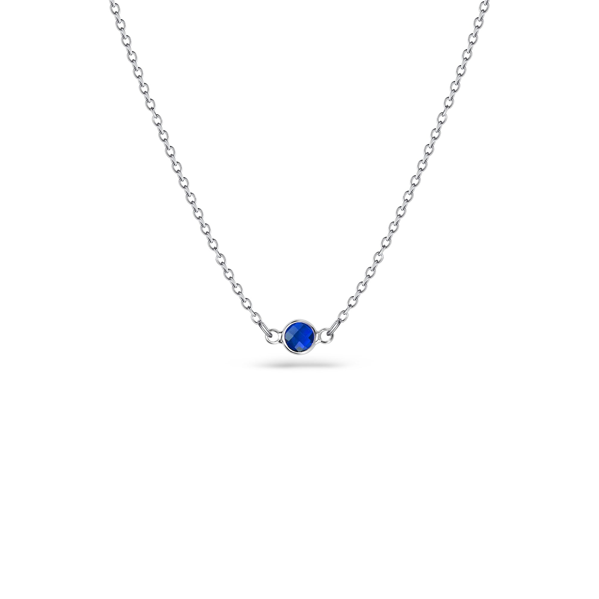 Birthstone Connector Charm Necklace