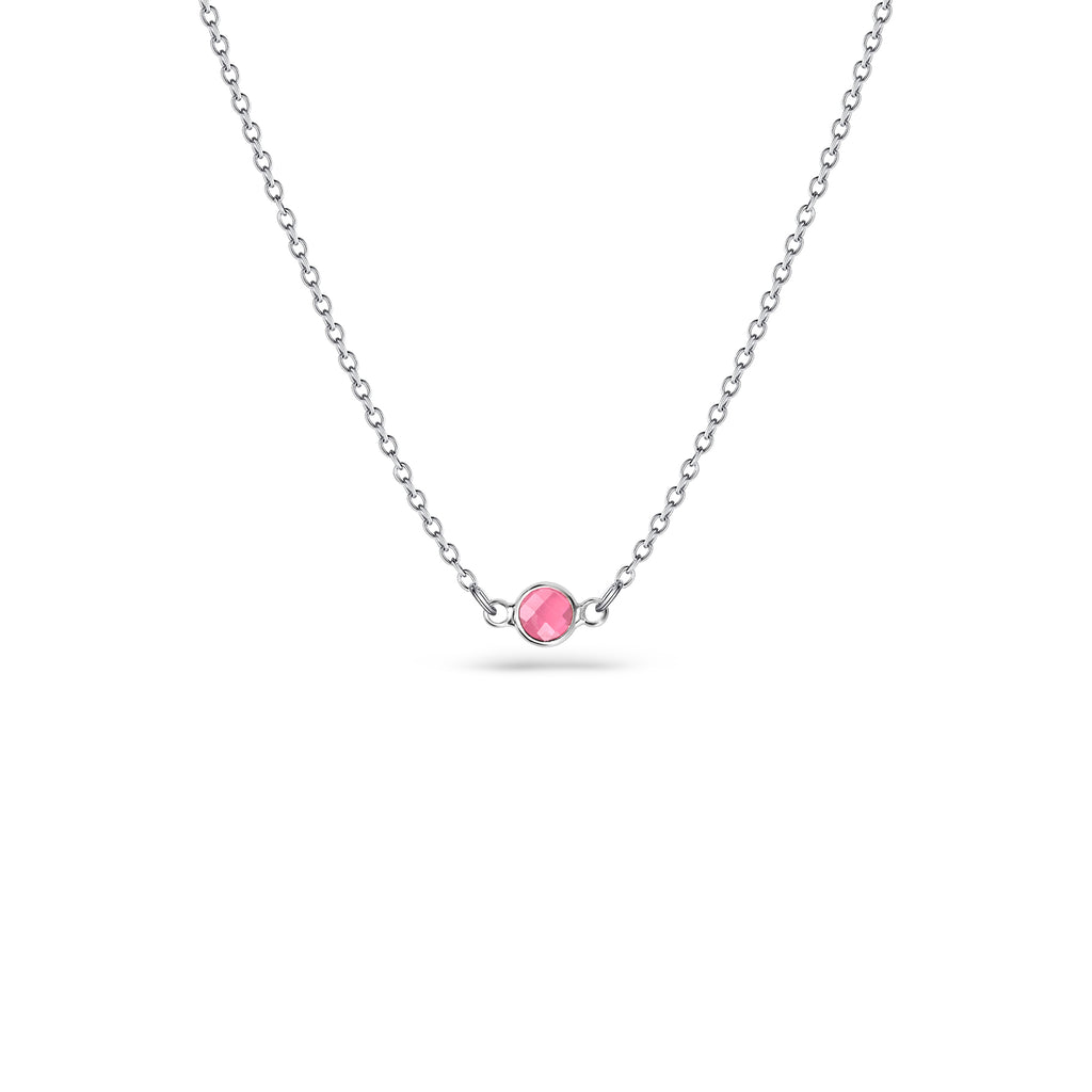Birthstone Connector Charm Necklace