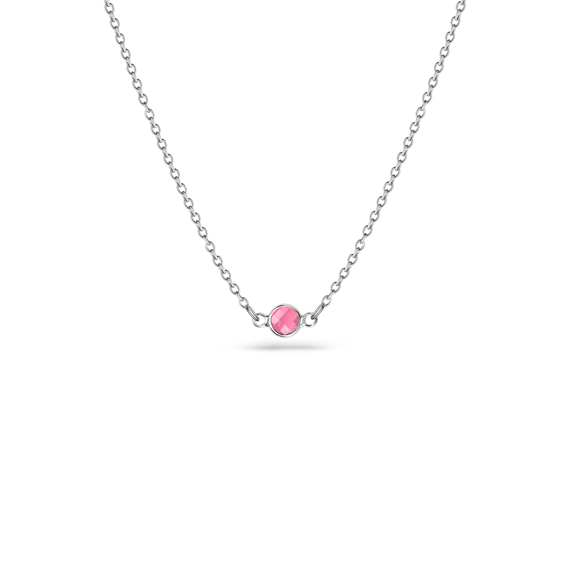Birthstone Connector Charm Necklace