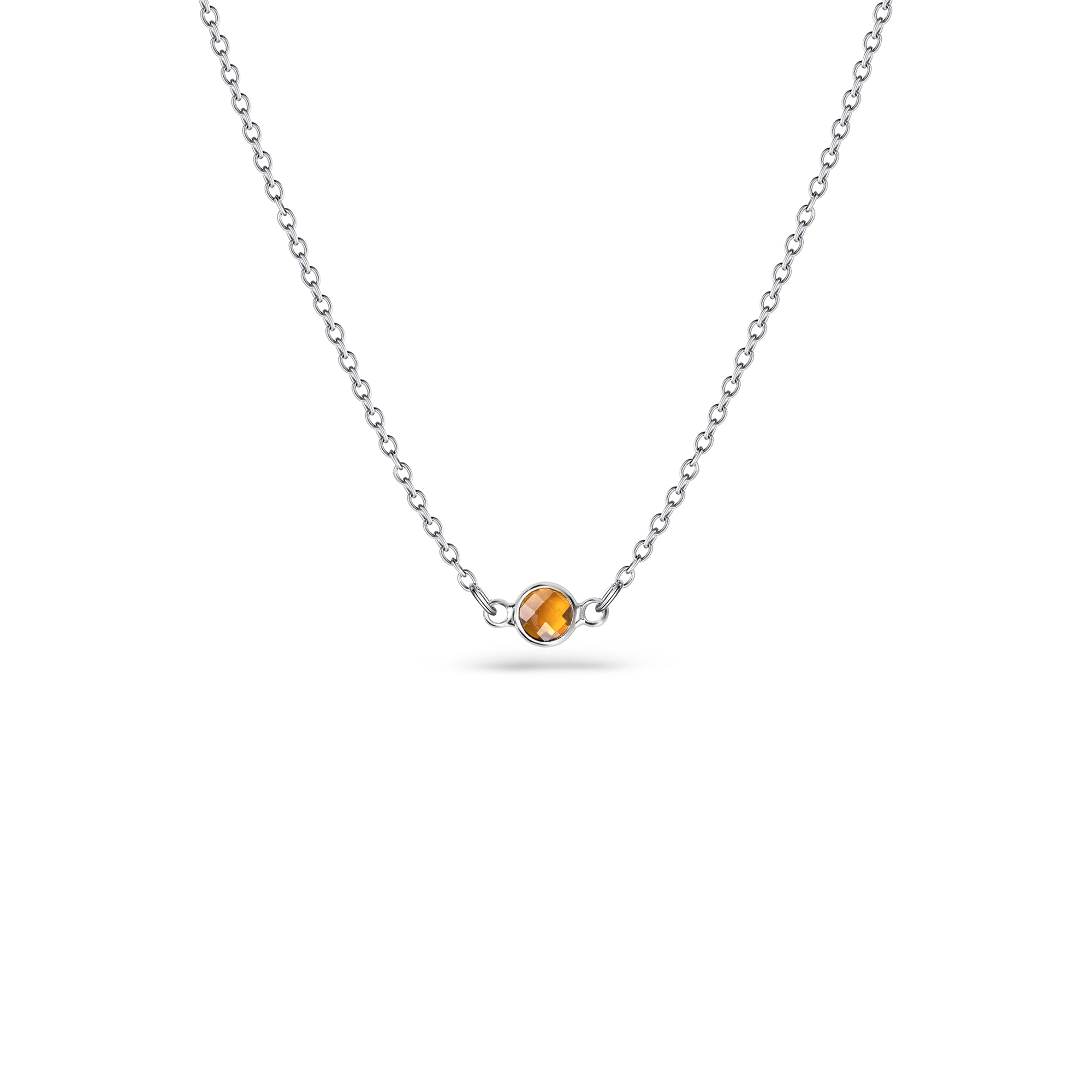 Birthstone Connector Charm Necklace