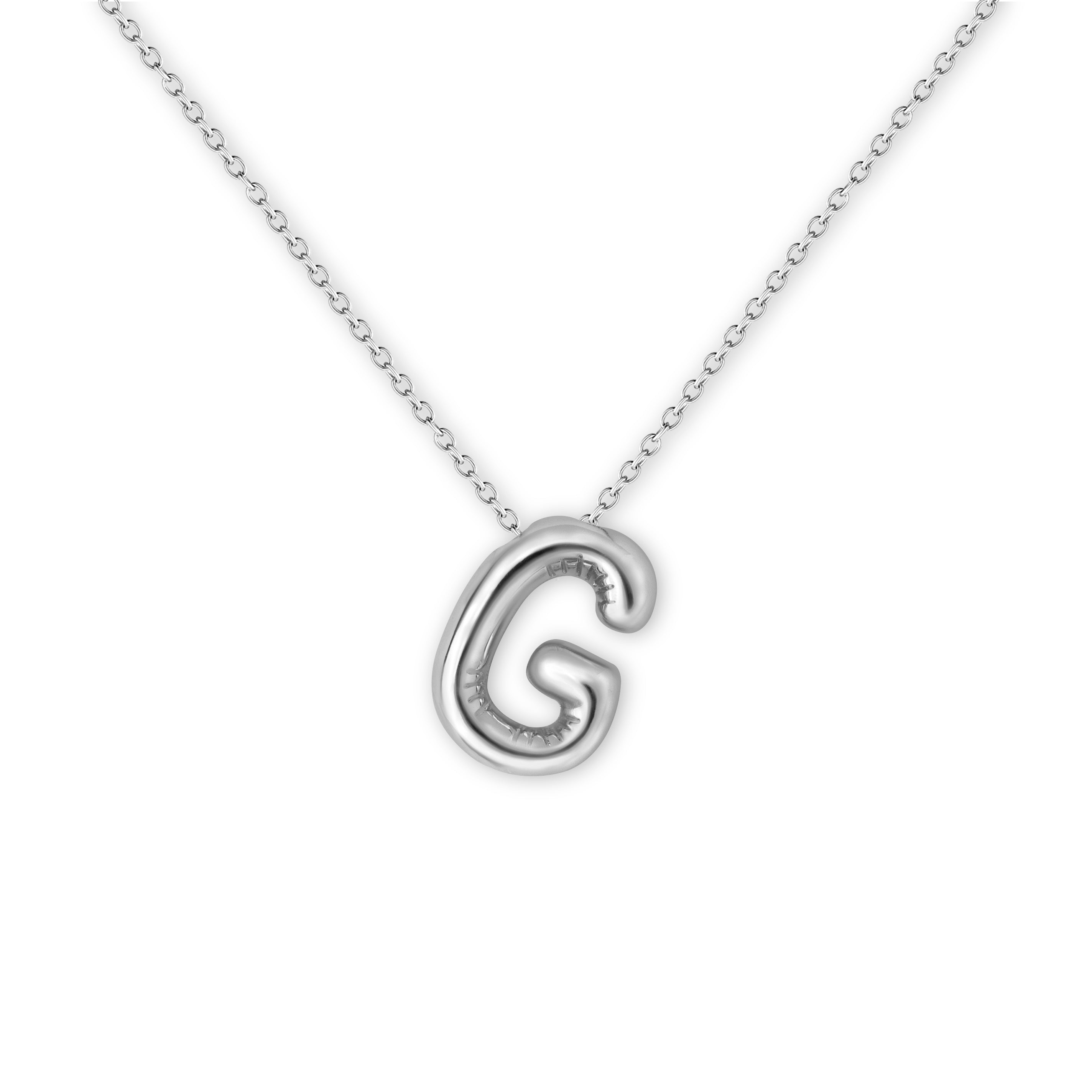 Bubble Balloon Letter Necklace