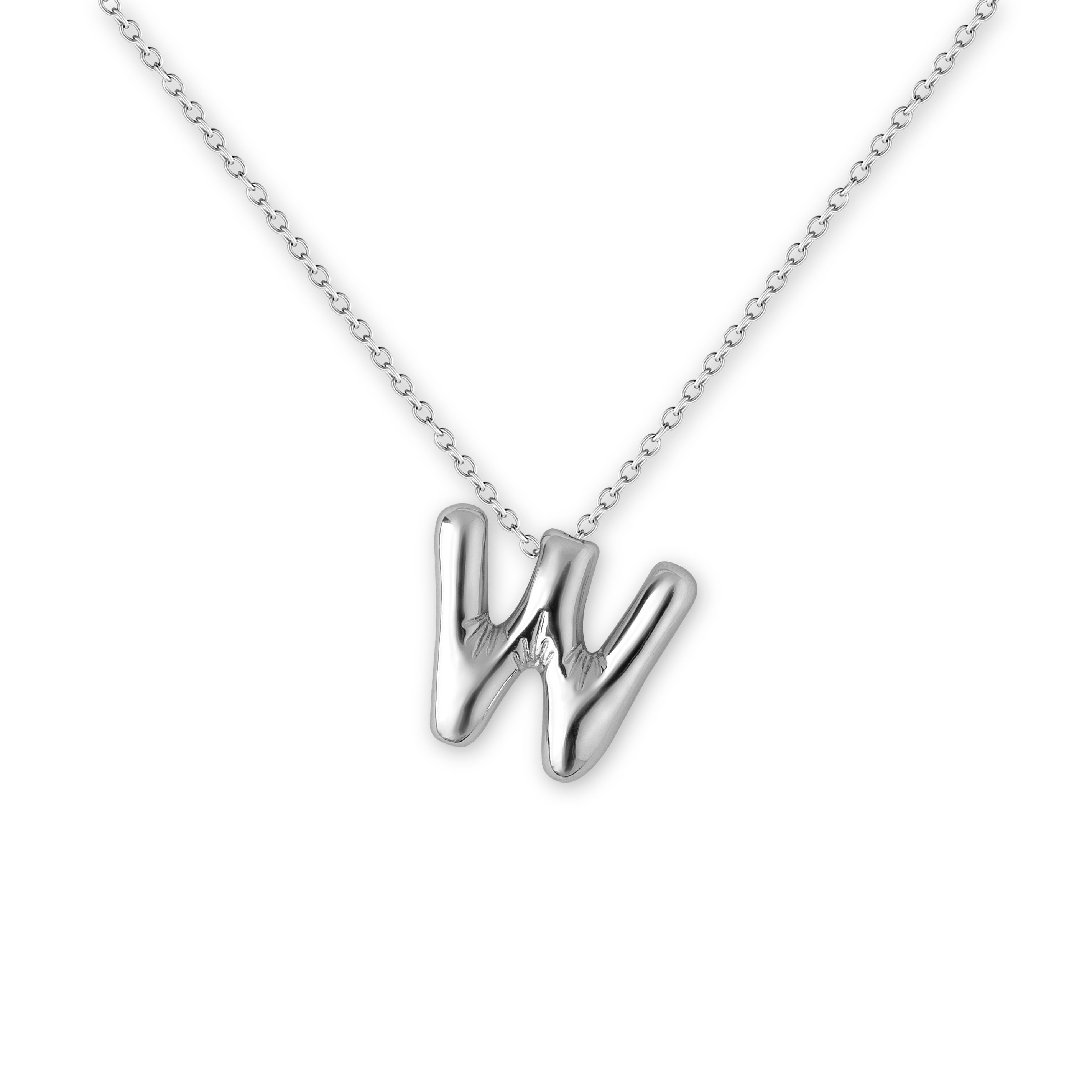 Bubble Balloon Letter Necklace