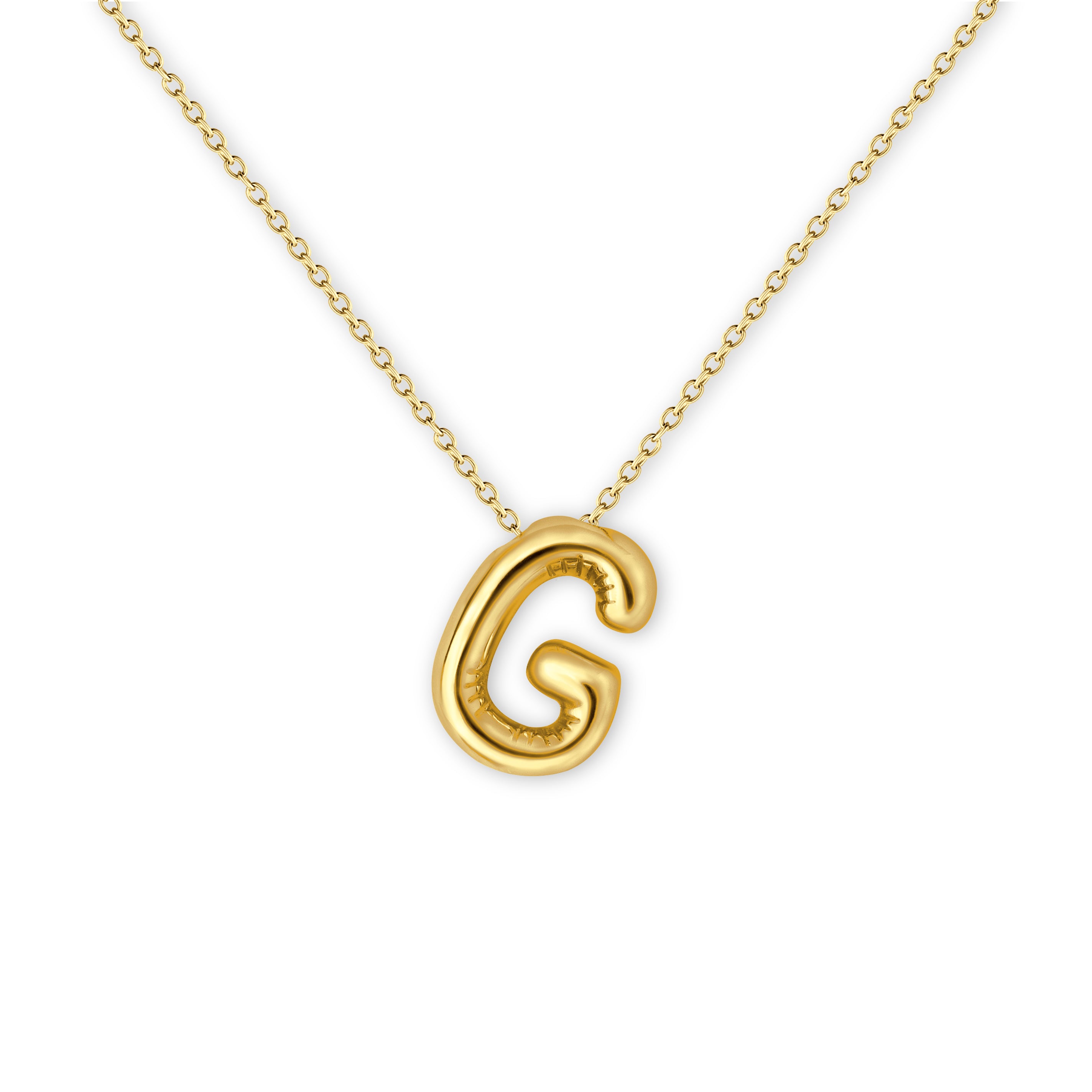 Bubble Balloon Letter Necklace
