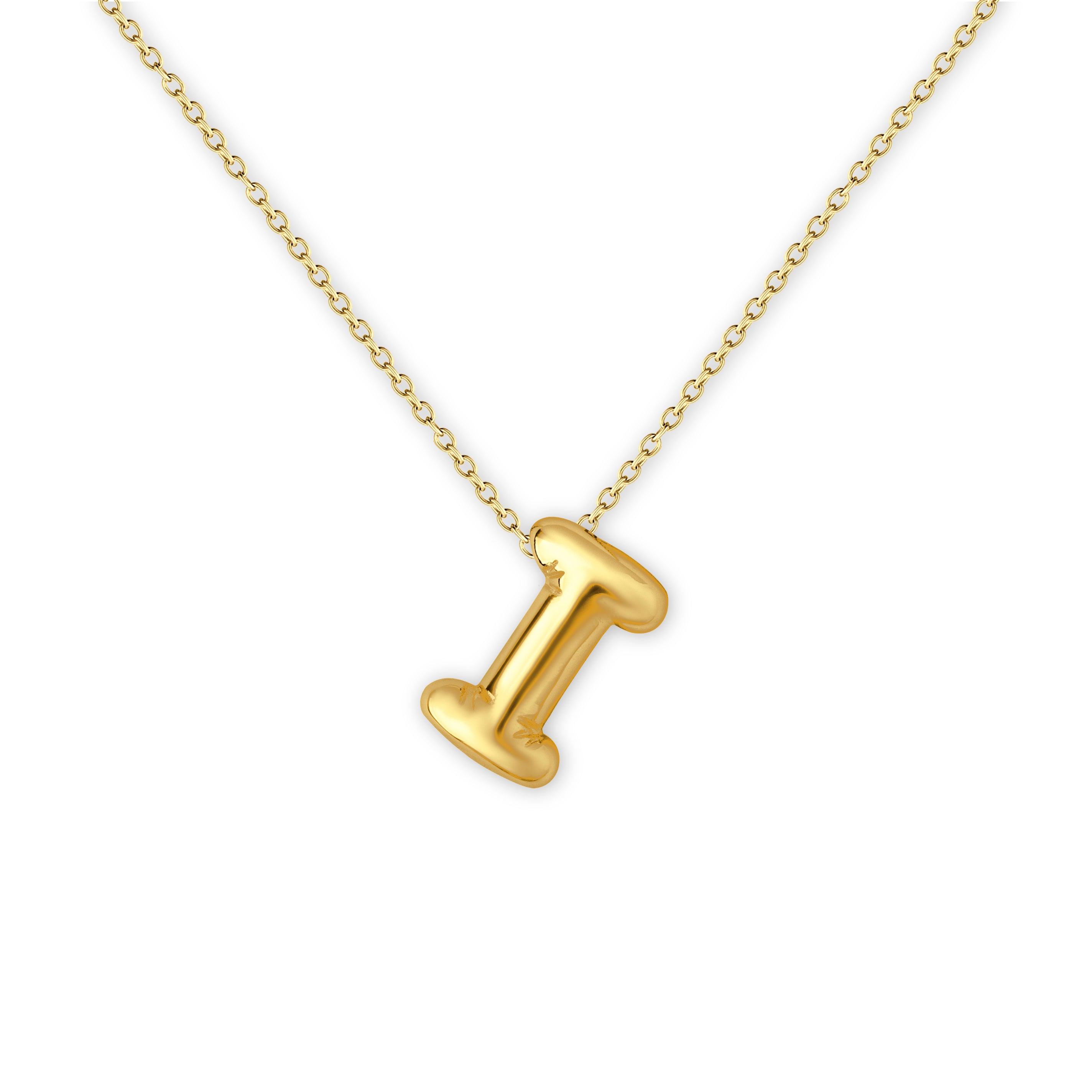 Bubble Balloon Letter Necklace