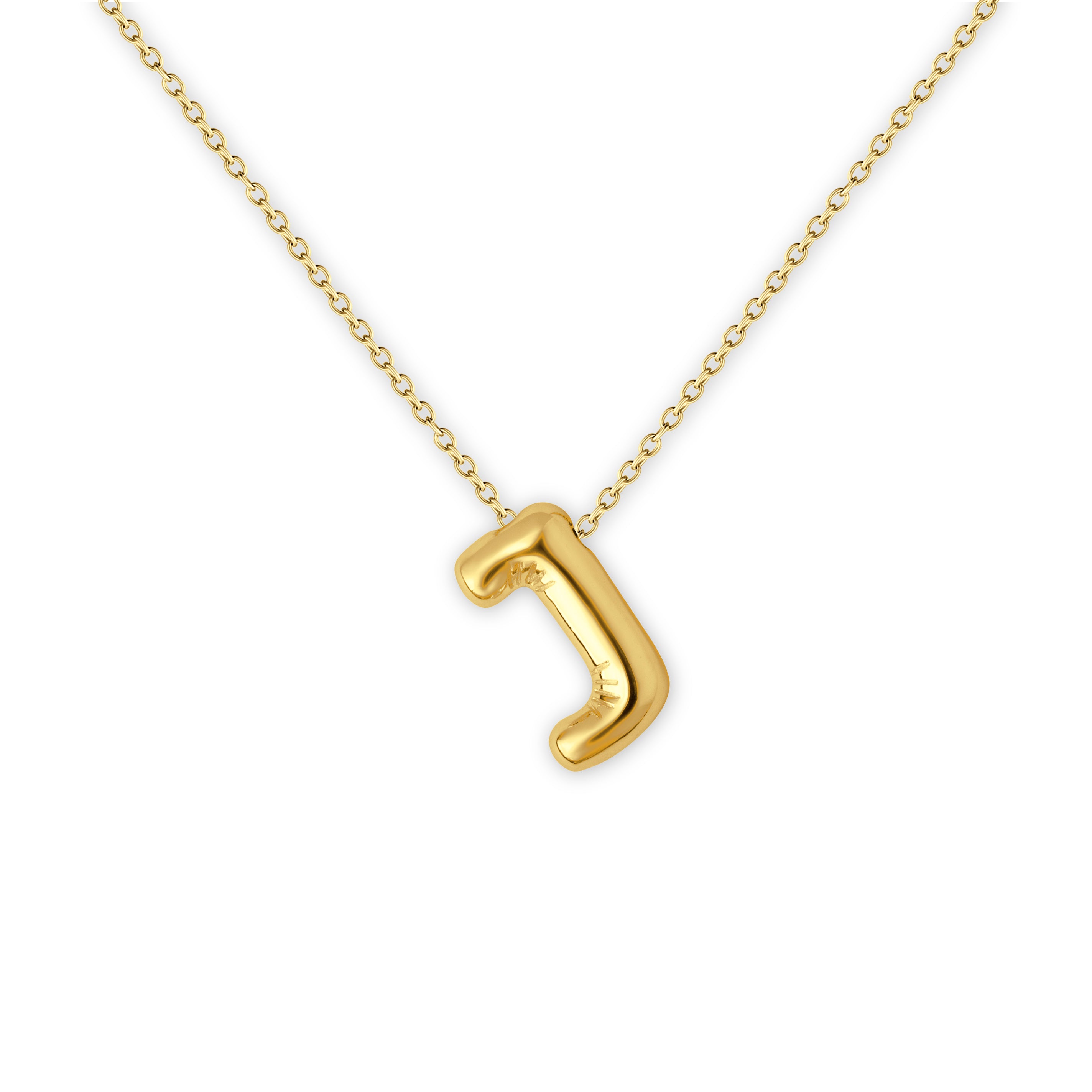 Bubble Balloon Letter Necklace