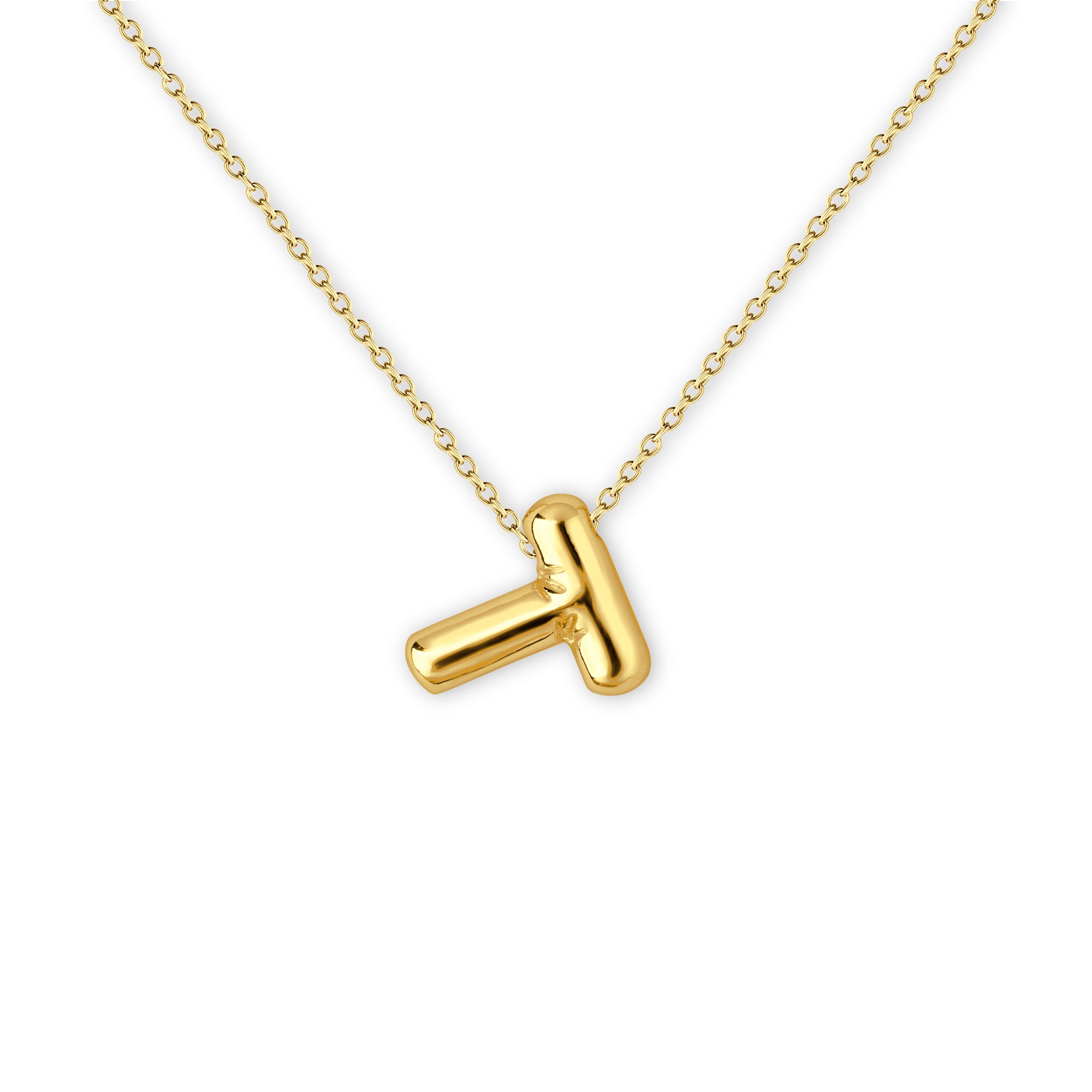 Bubble Balloon Letter Necklace