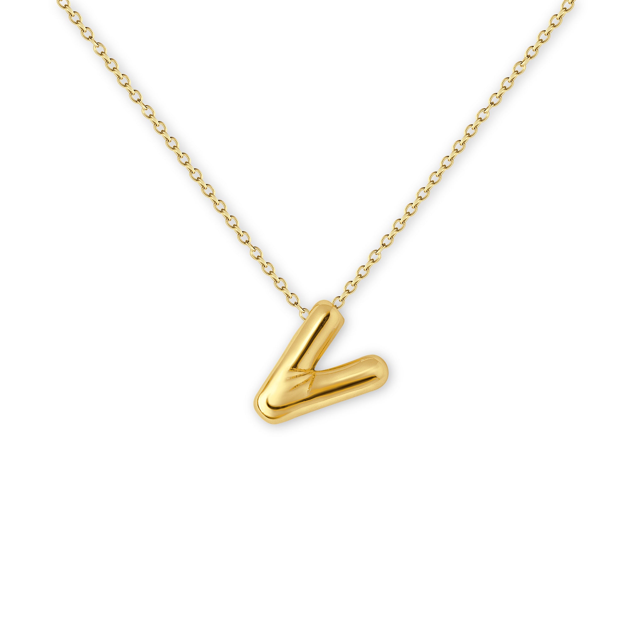 Bubble Balloon Letter Necklace