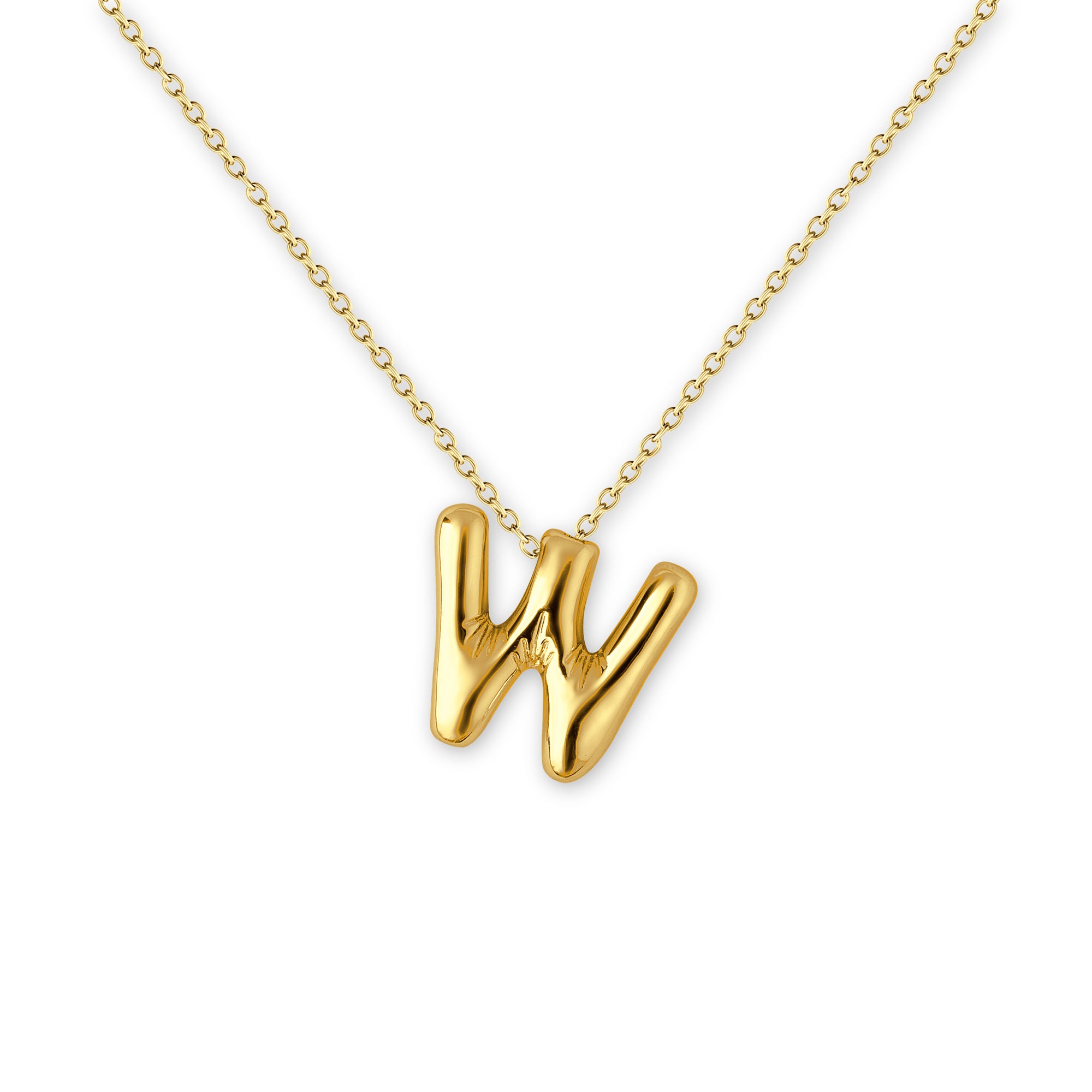 Bubble Balloon Letter Necklace