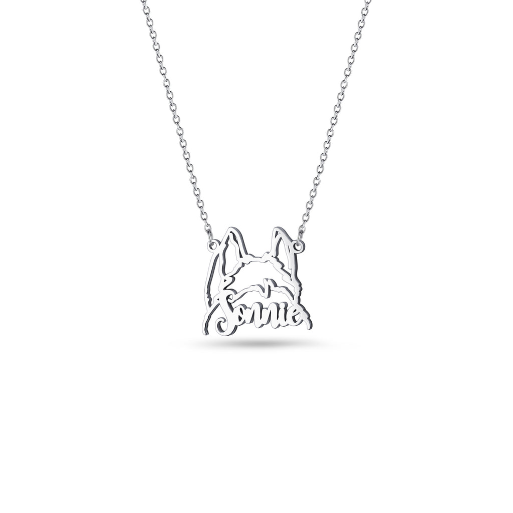 Personalized Pet Ears Name Necklace
