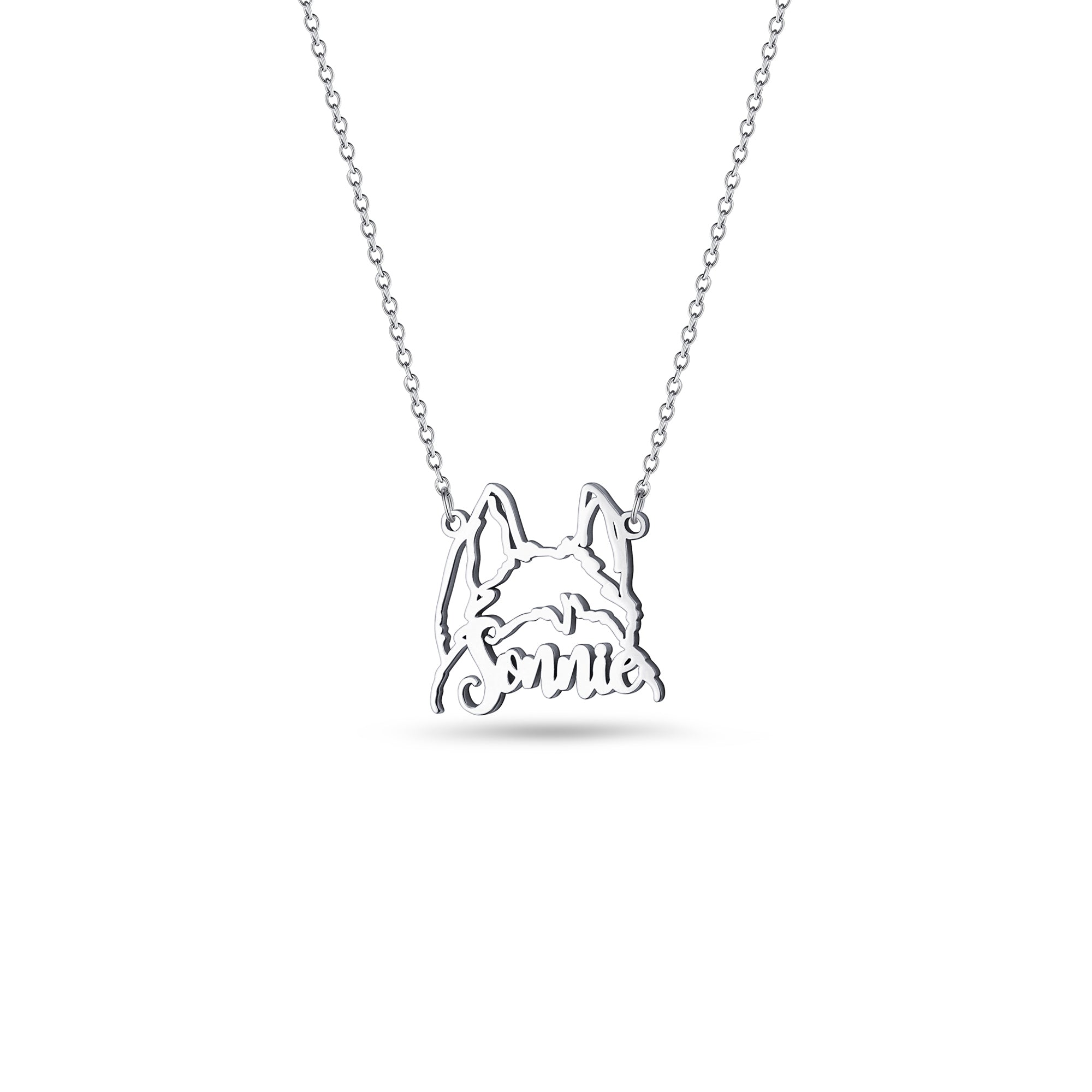Personalized Pet Ears Name Necklace