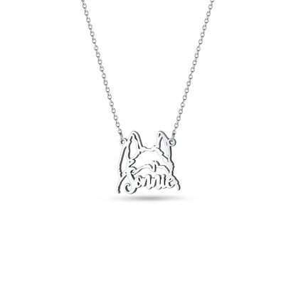 Personalized Pet Ears Necklace