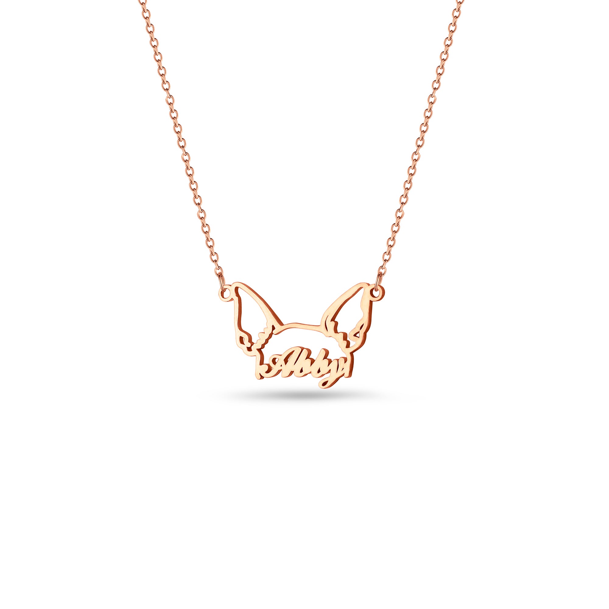 Personalized Pet Ears Name Necklace
