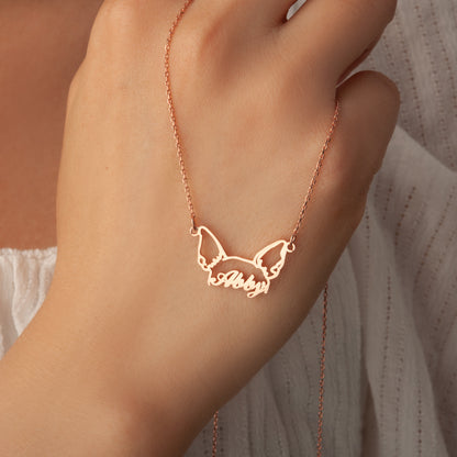 Personalized Pet Ears Necklace