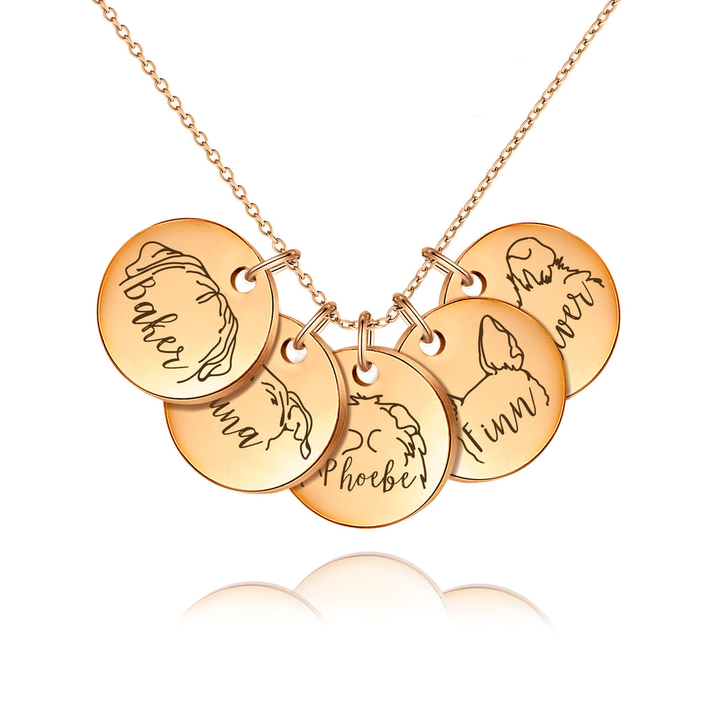 Personalized Pet Ears Necklace