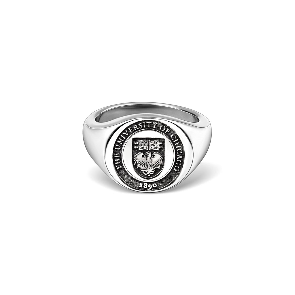 Custom College Emblem Signet Ring
