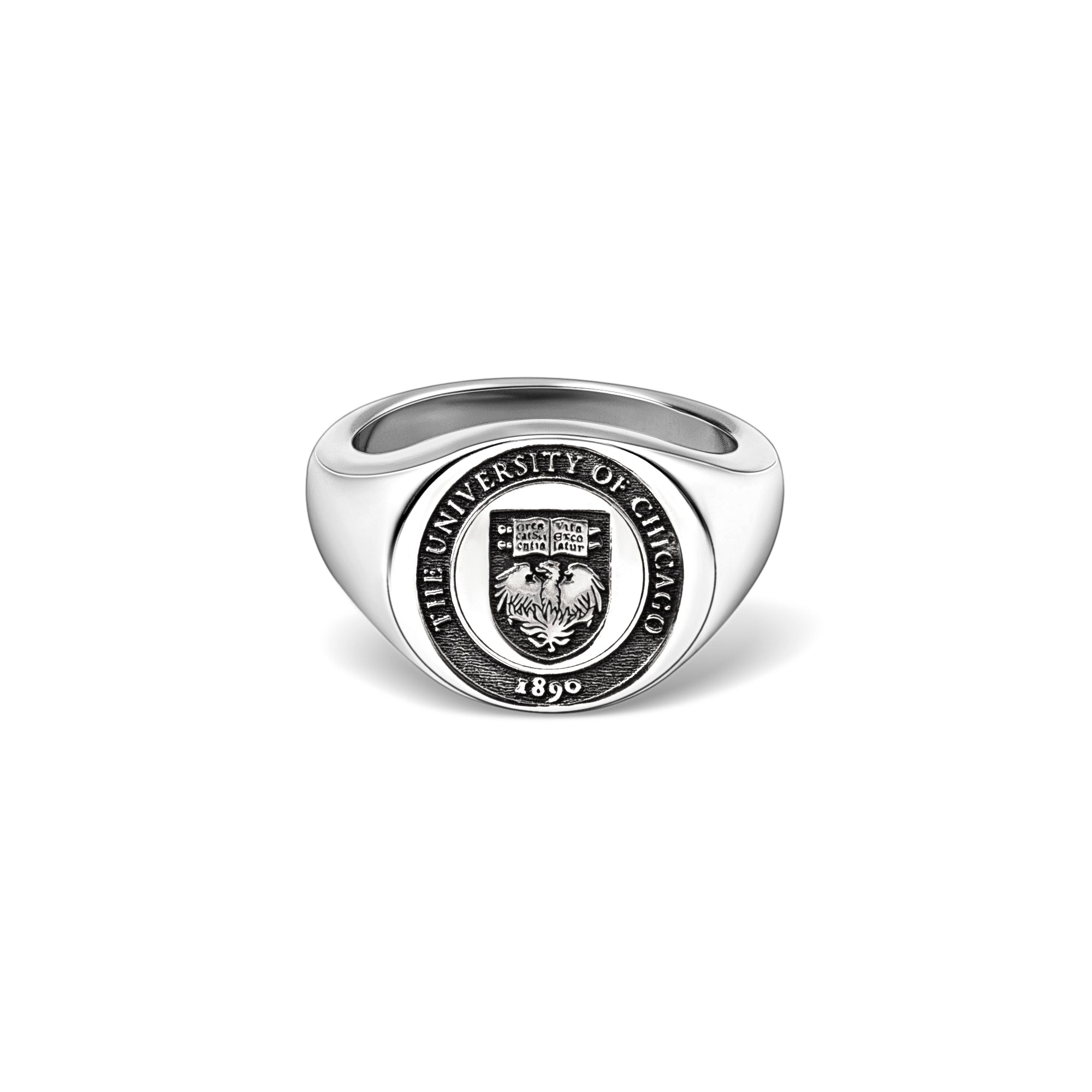 Custom College Emblem Signet Ring