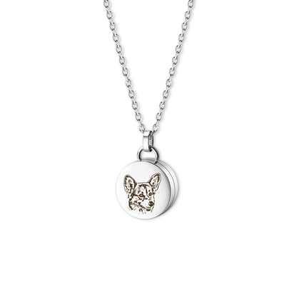 Pet Fur Cremation Necklace