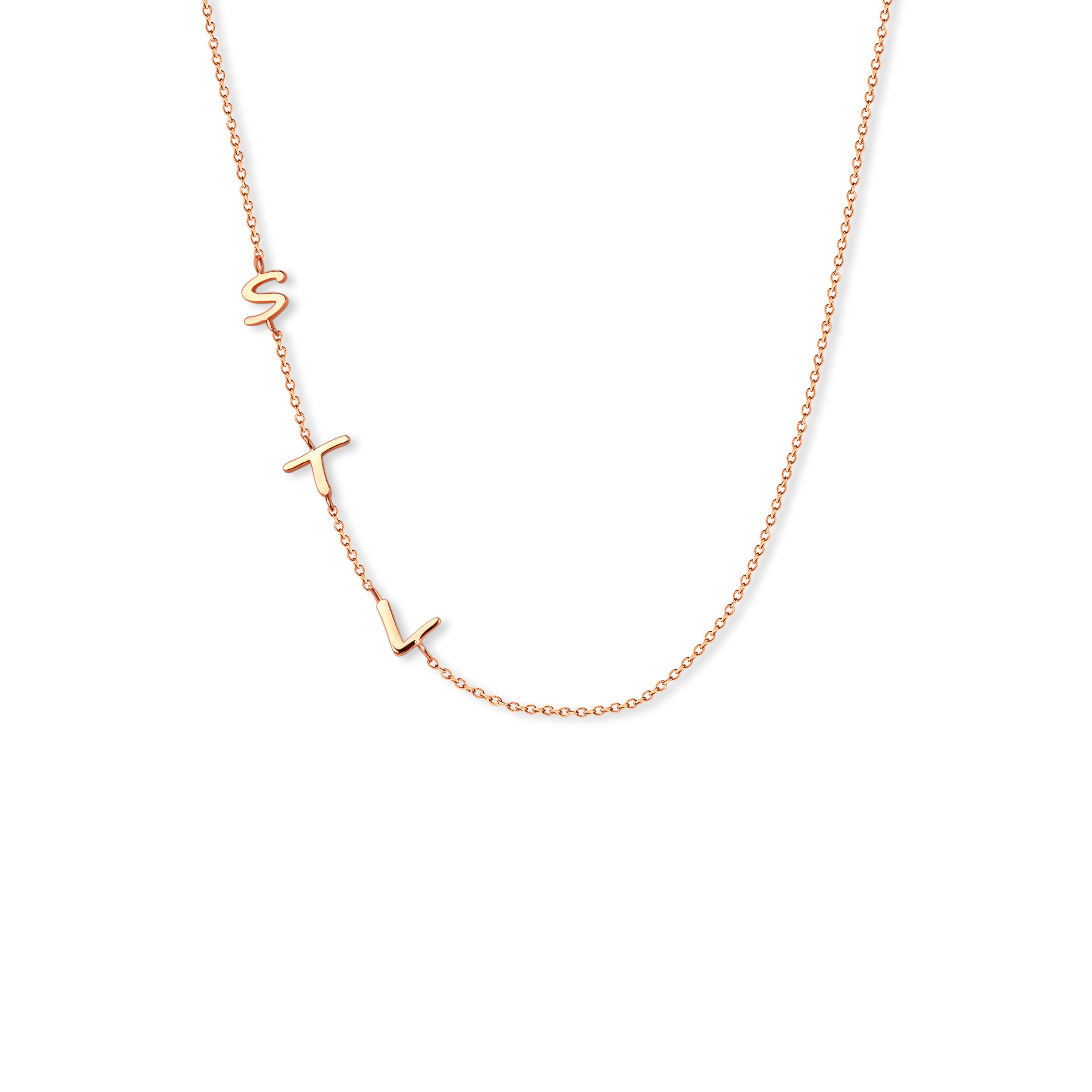 Personalized Charms and Birthstone Necklace