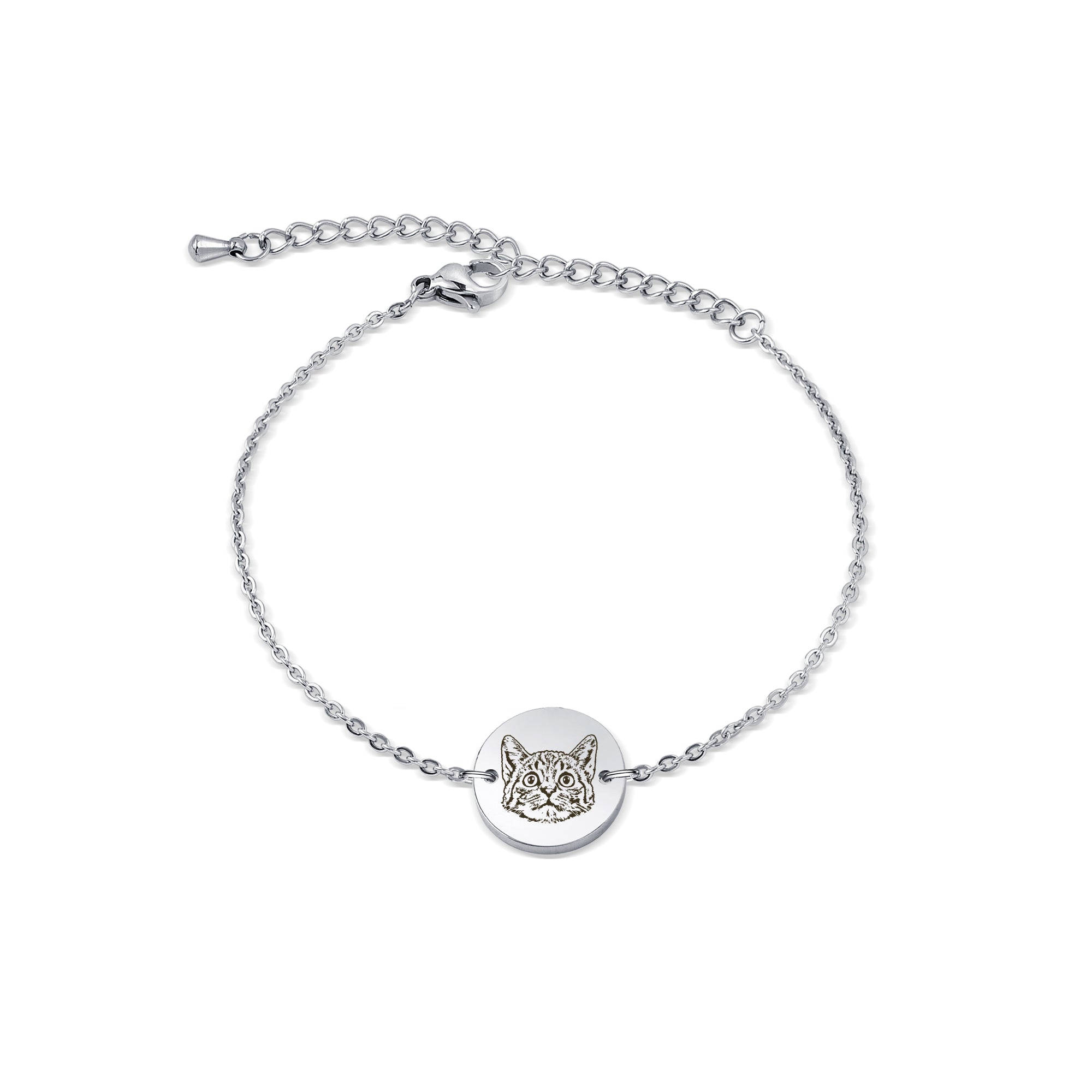 Personalized Pet Portrait Charm Bracelet