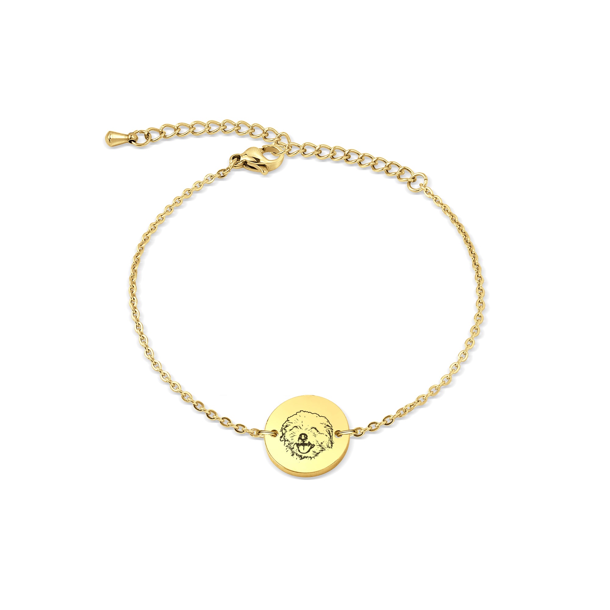 Personalized Pet Portrait Charm Bracelet