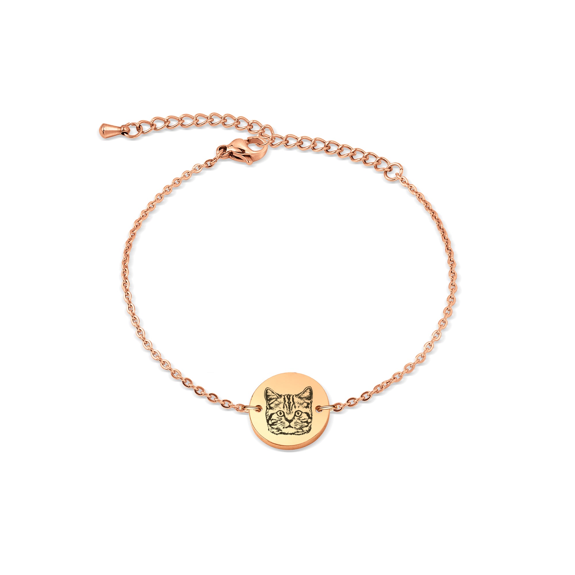 Personalized Pet Portrait Charm Bracelet