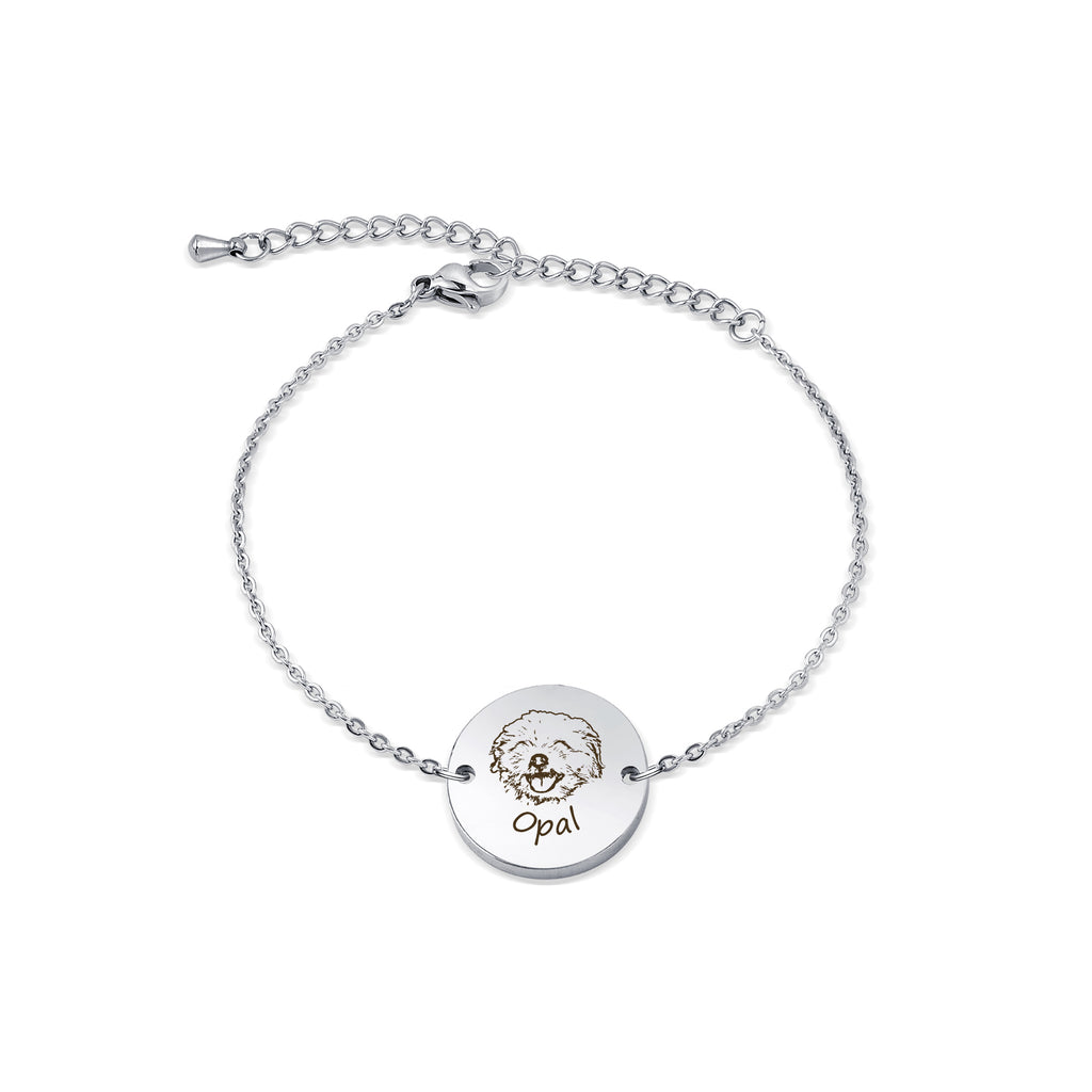 Custom 18MM Pet Portrait Charm Bracelet