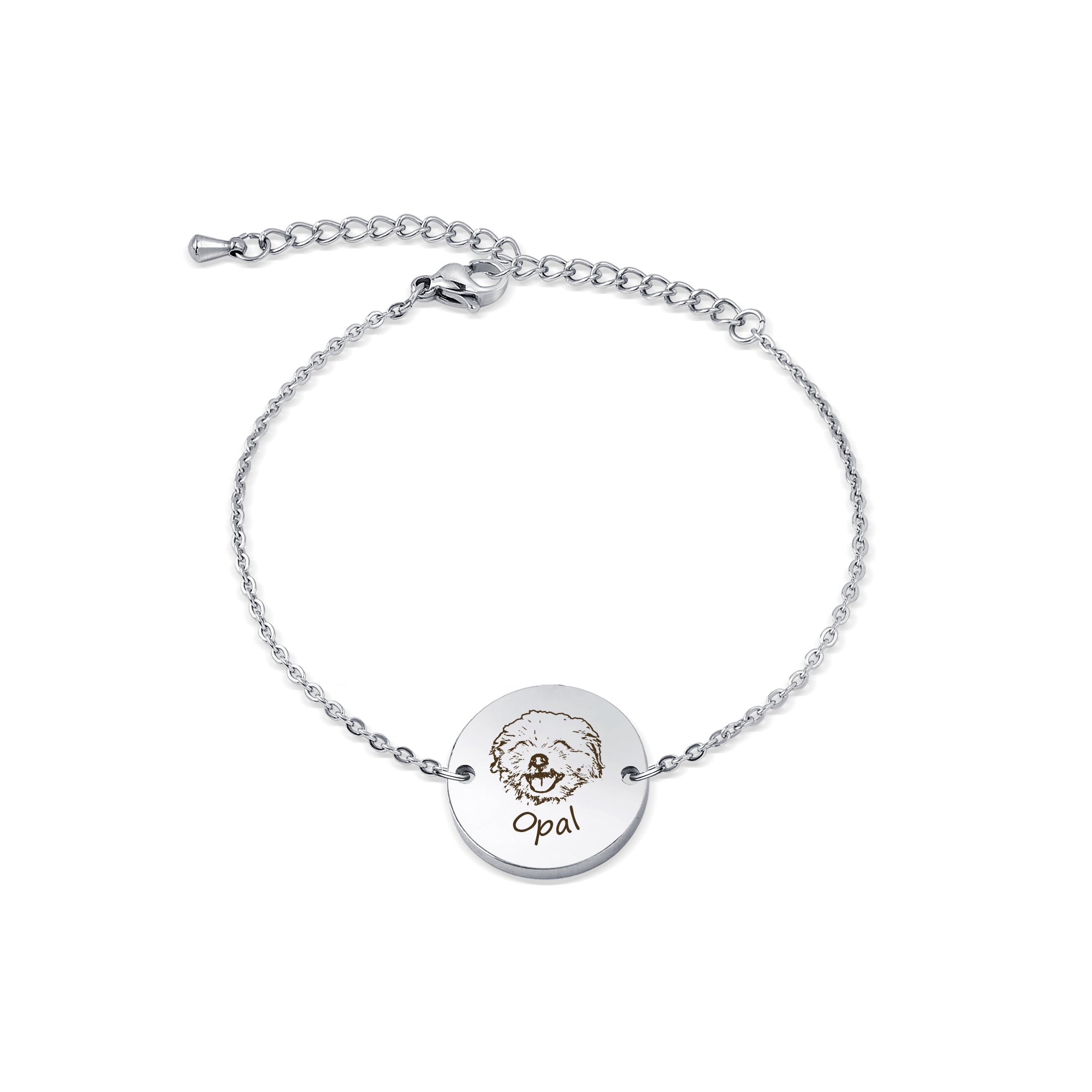 Custom 18MM Pet Portrait Charm Bracelet