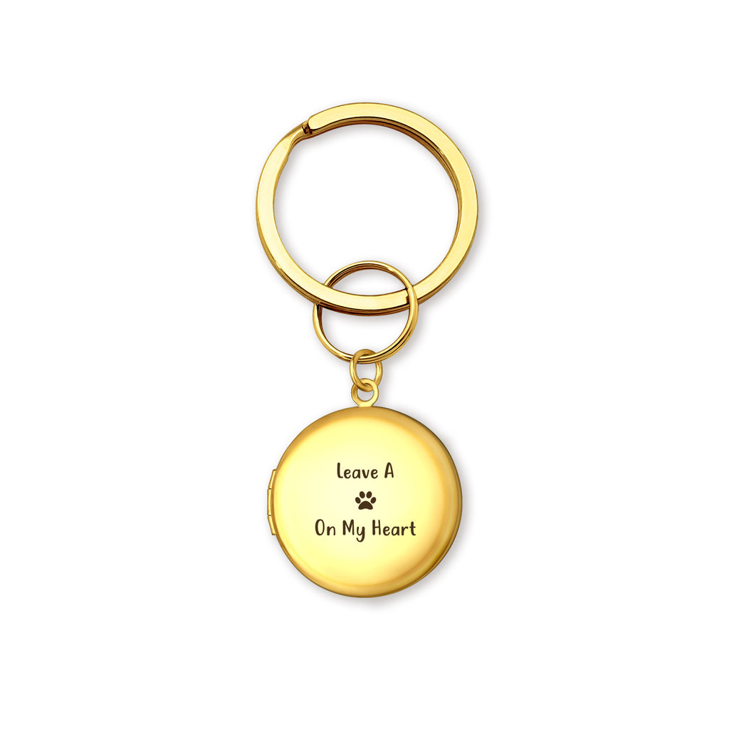 Custom Pet Photo Locket Key Chain