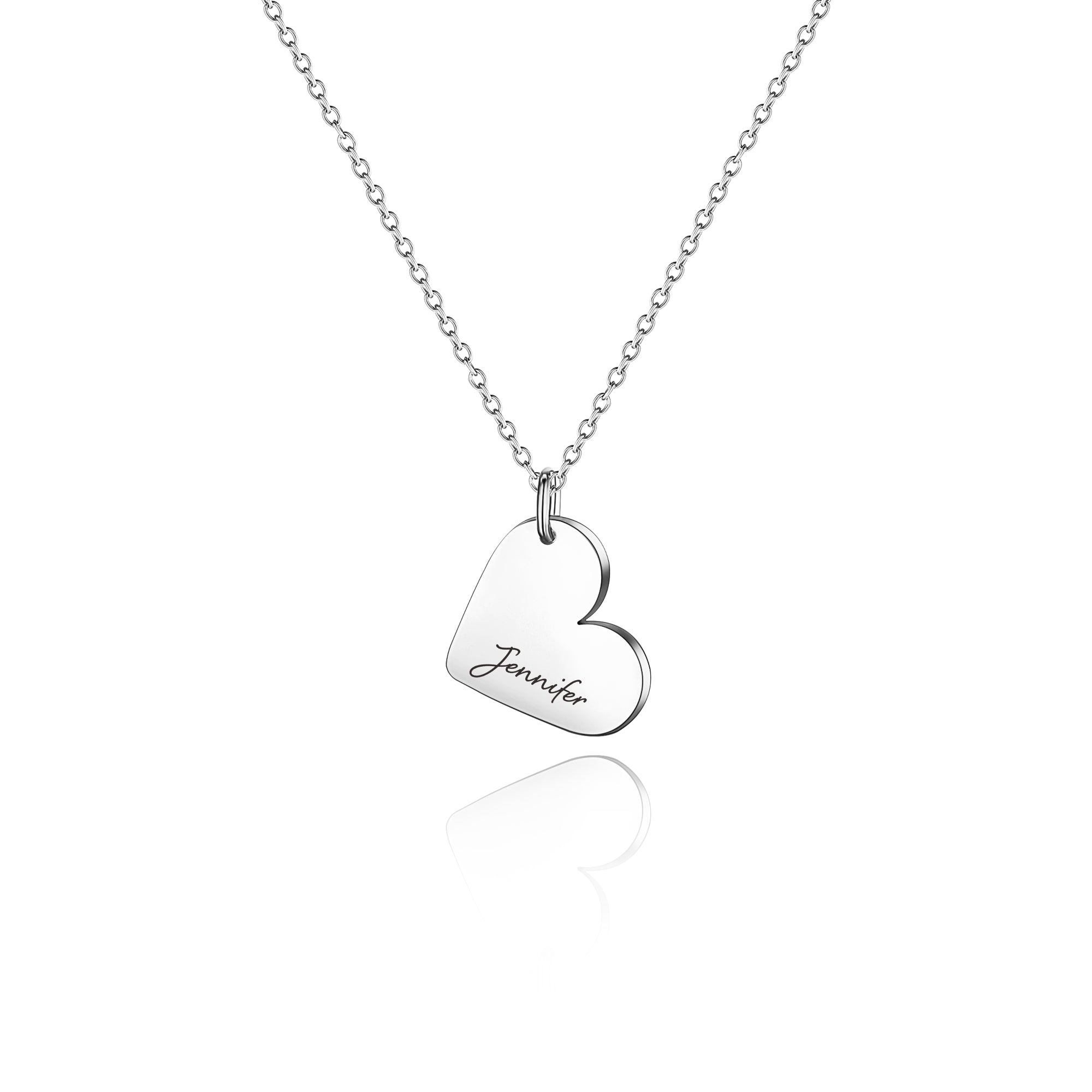 Personalized Mini Heart Necklace