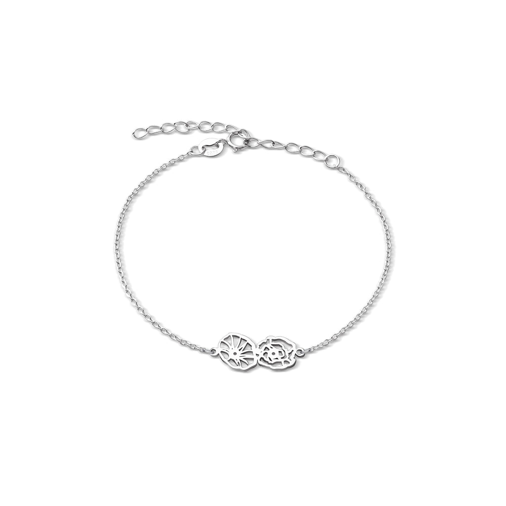 Custom Birth Flower Bracelet